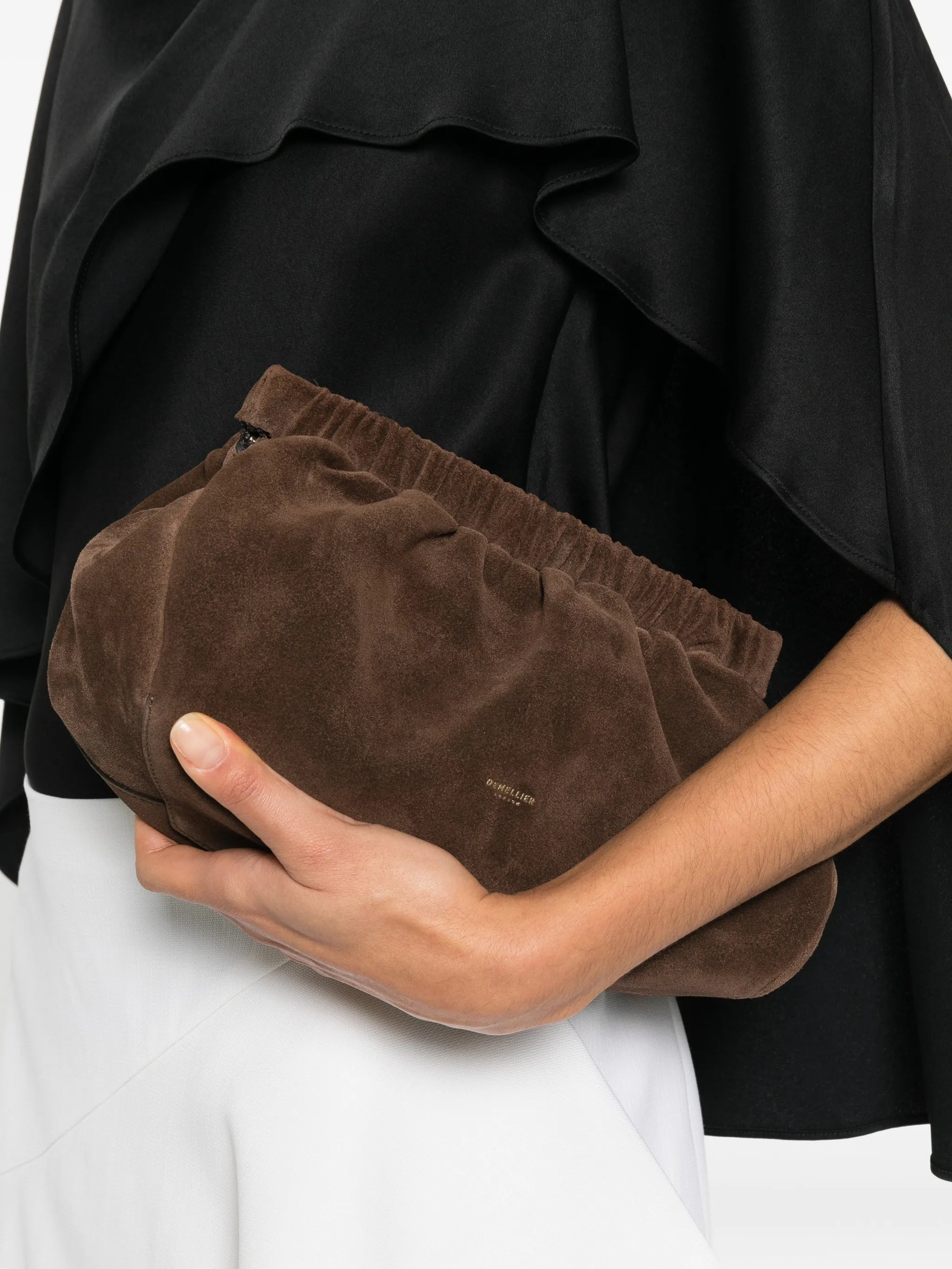 Miami suede clutch bag