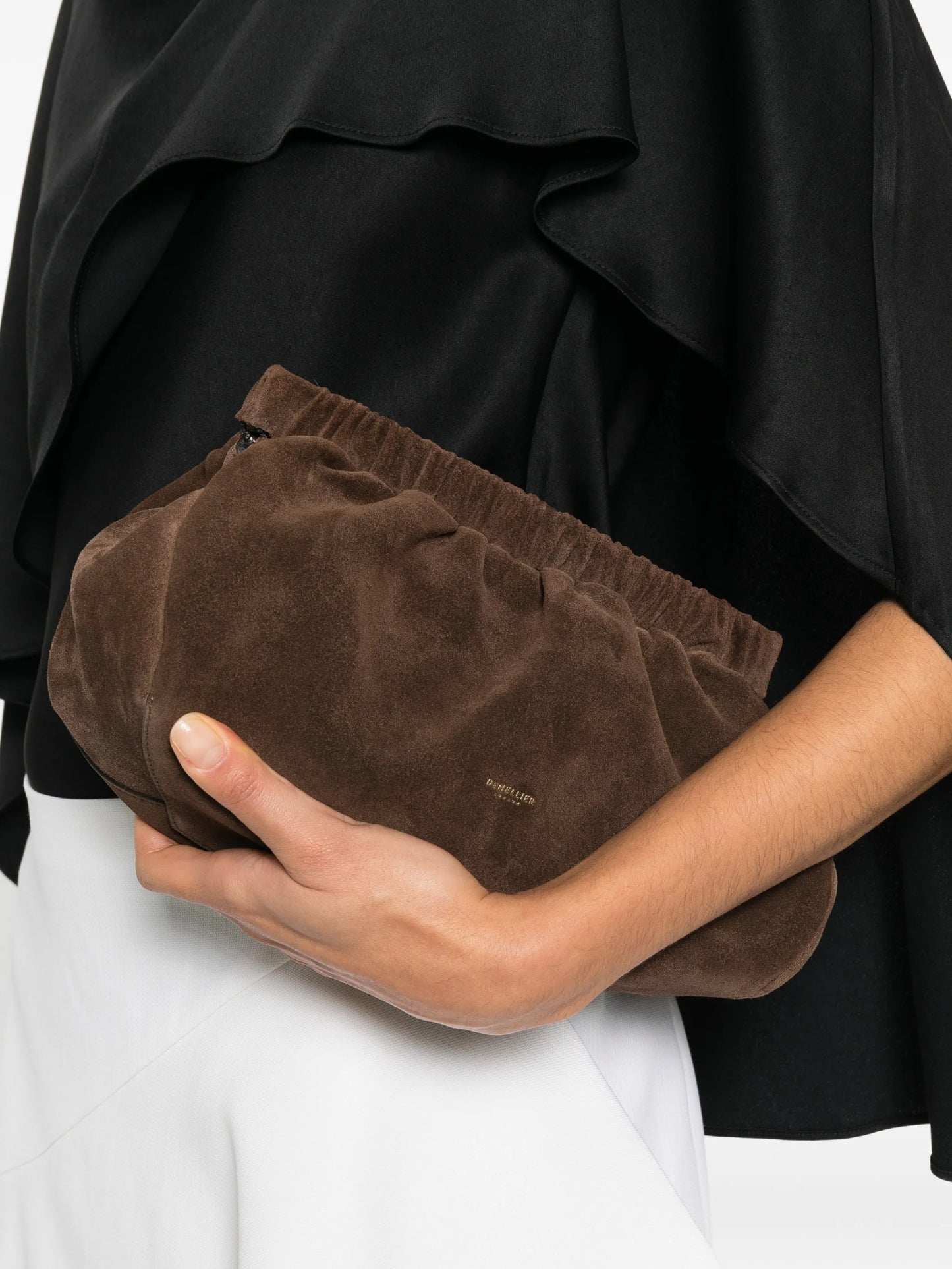 Miami suede clutch bag