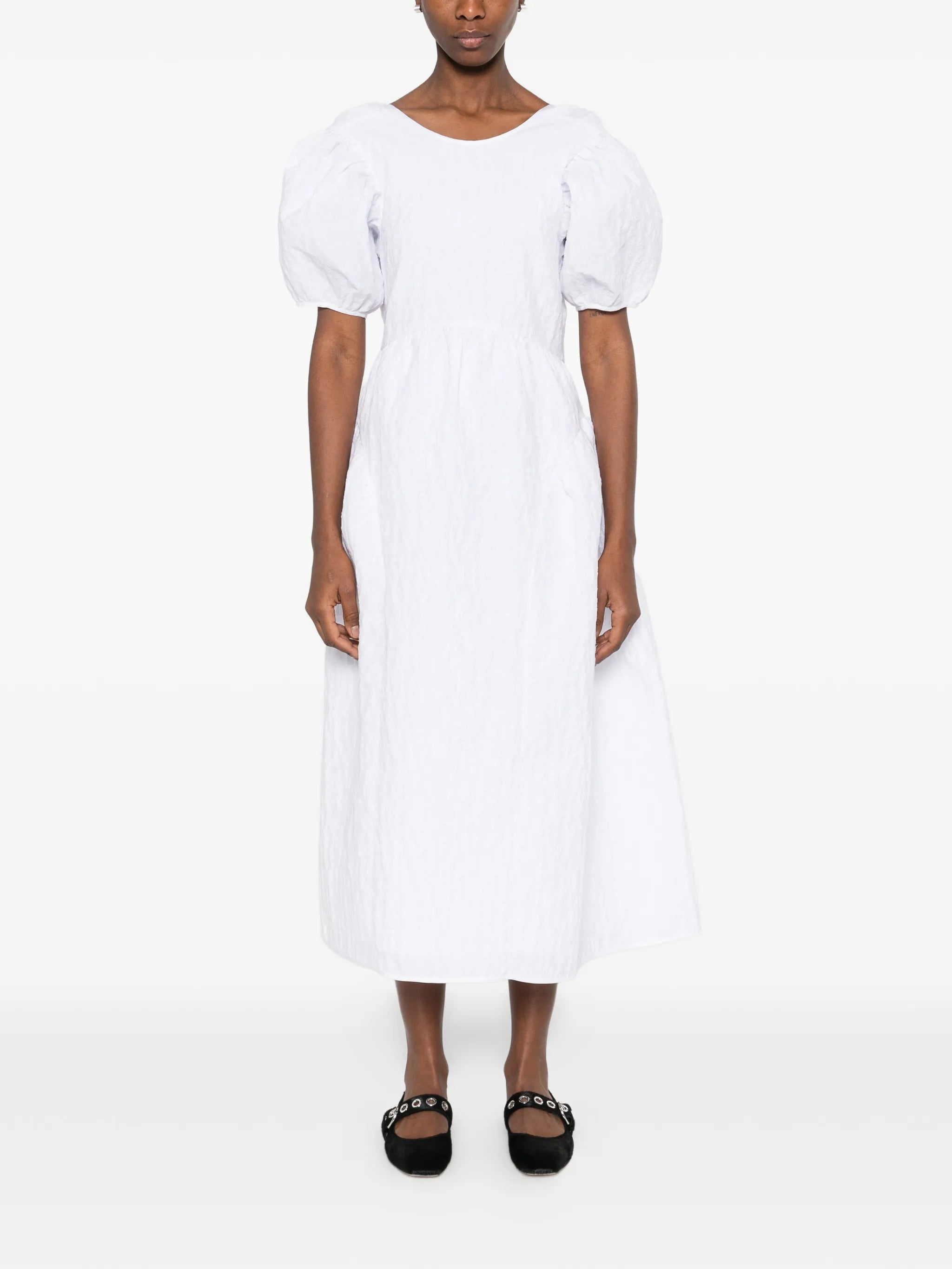 Catrine puffed midi dress