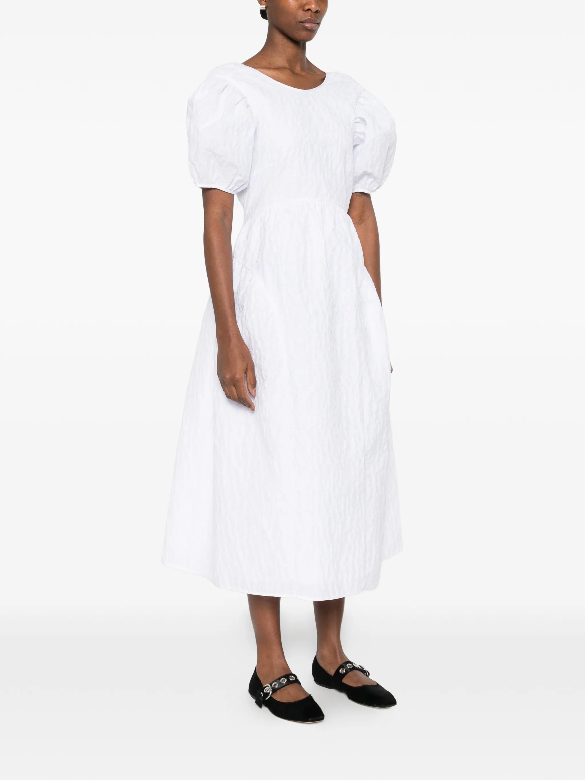 Catrine puffed midi dress