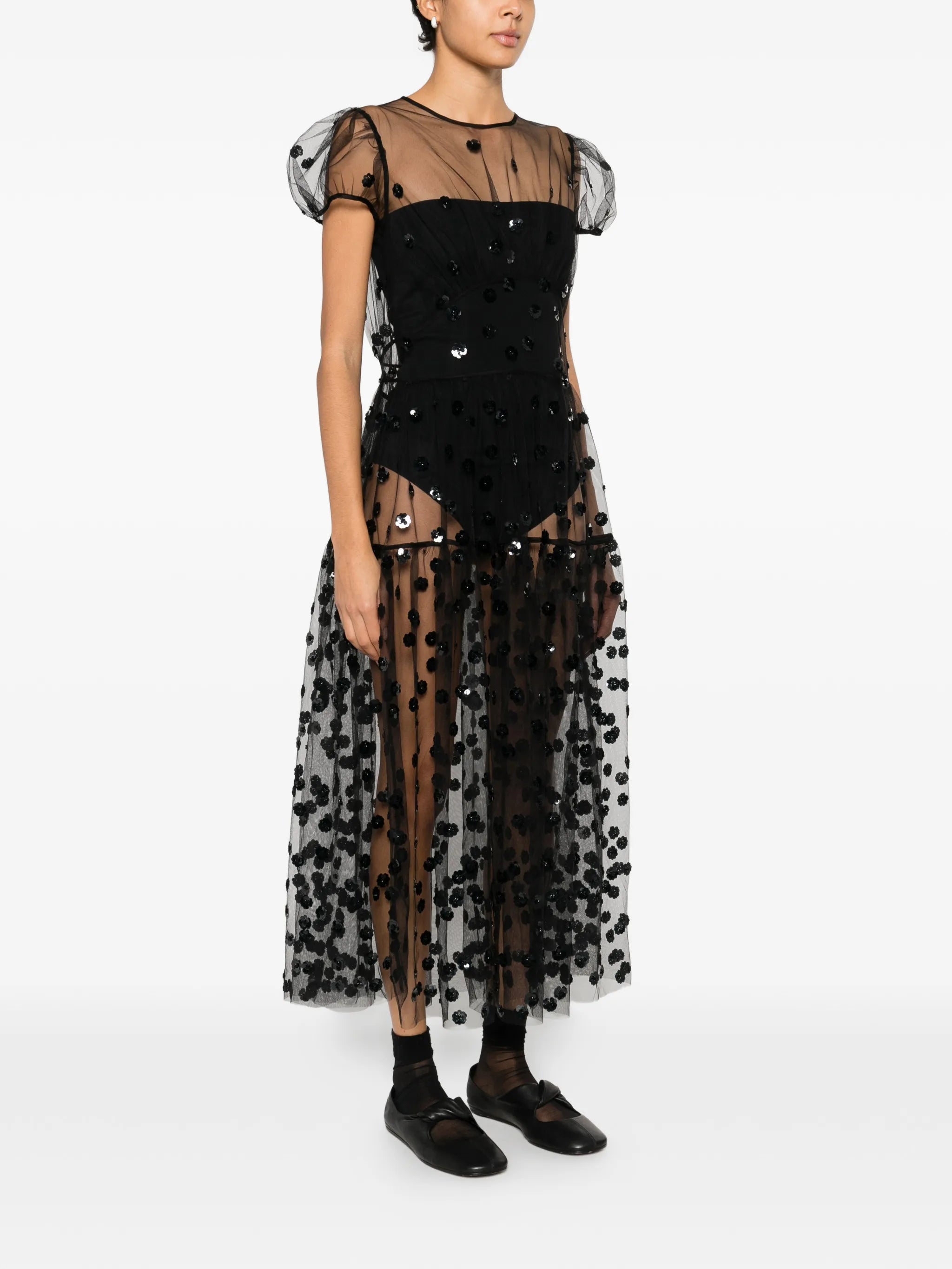 Nanna sequin blossom dress