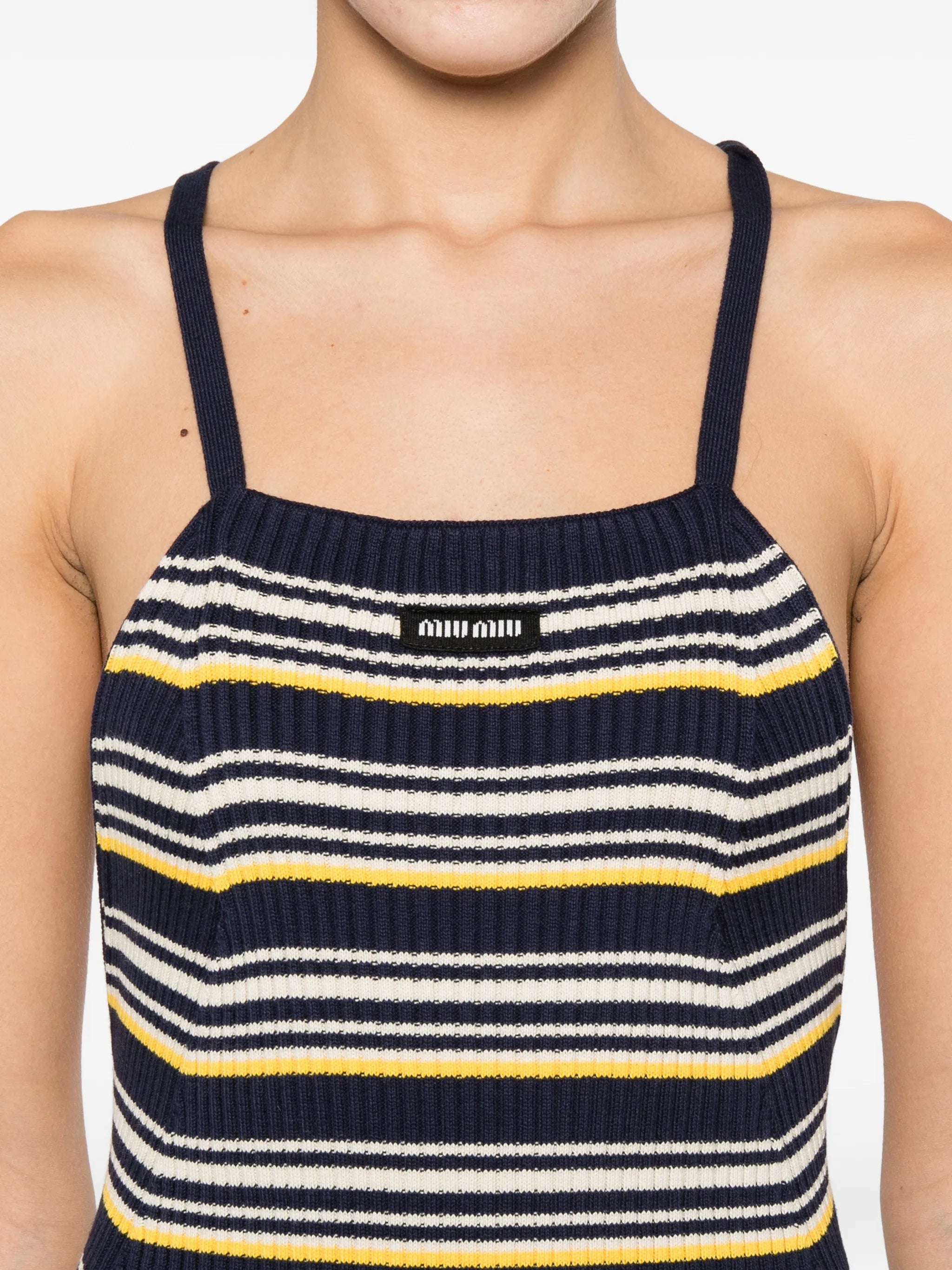 cotton knit mini dress