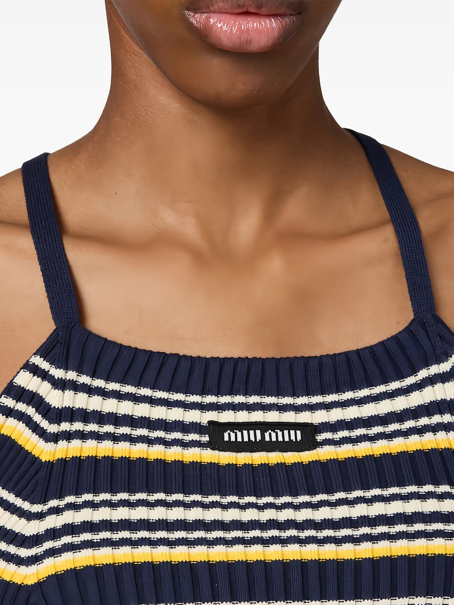 cotton knit mini dress