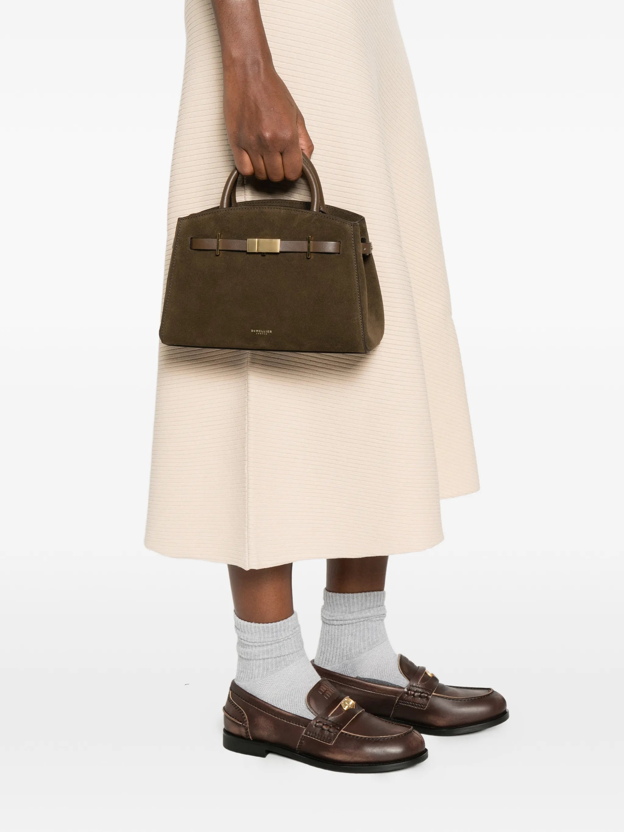 small Hudson suede tote bag