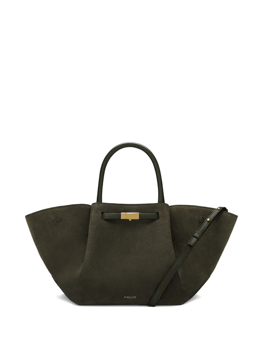 The Midi New York suede tote bag