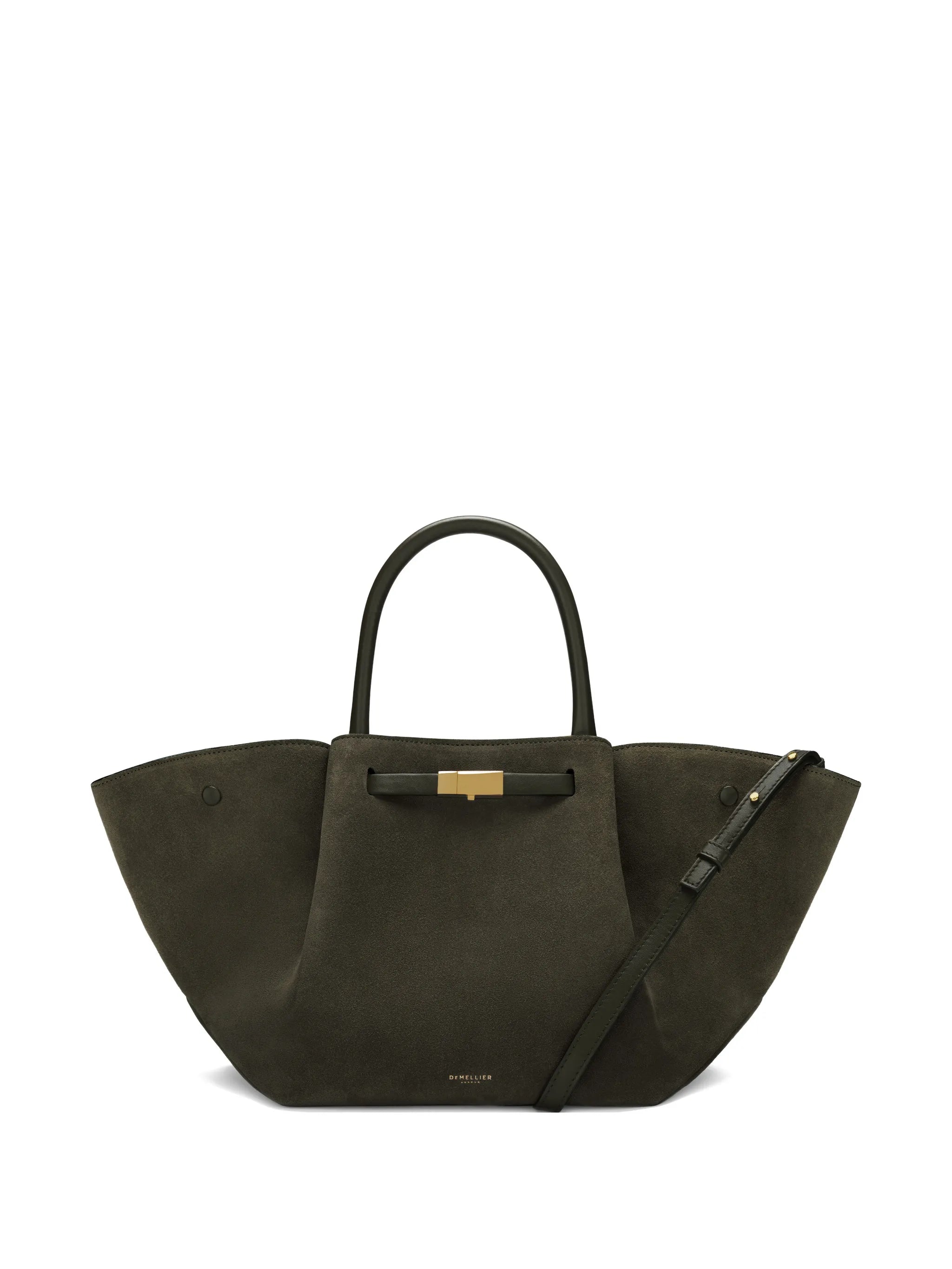 midi New York suede tote bag