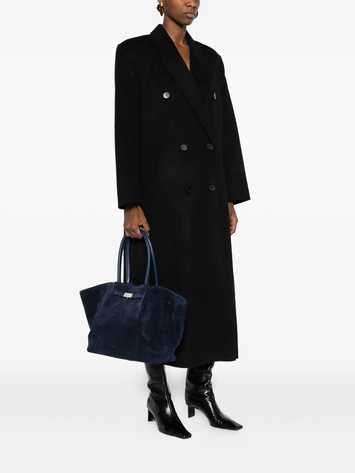 New York suede shoulder bag