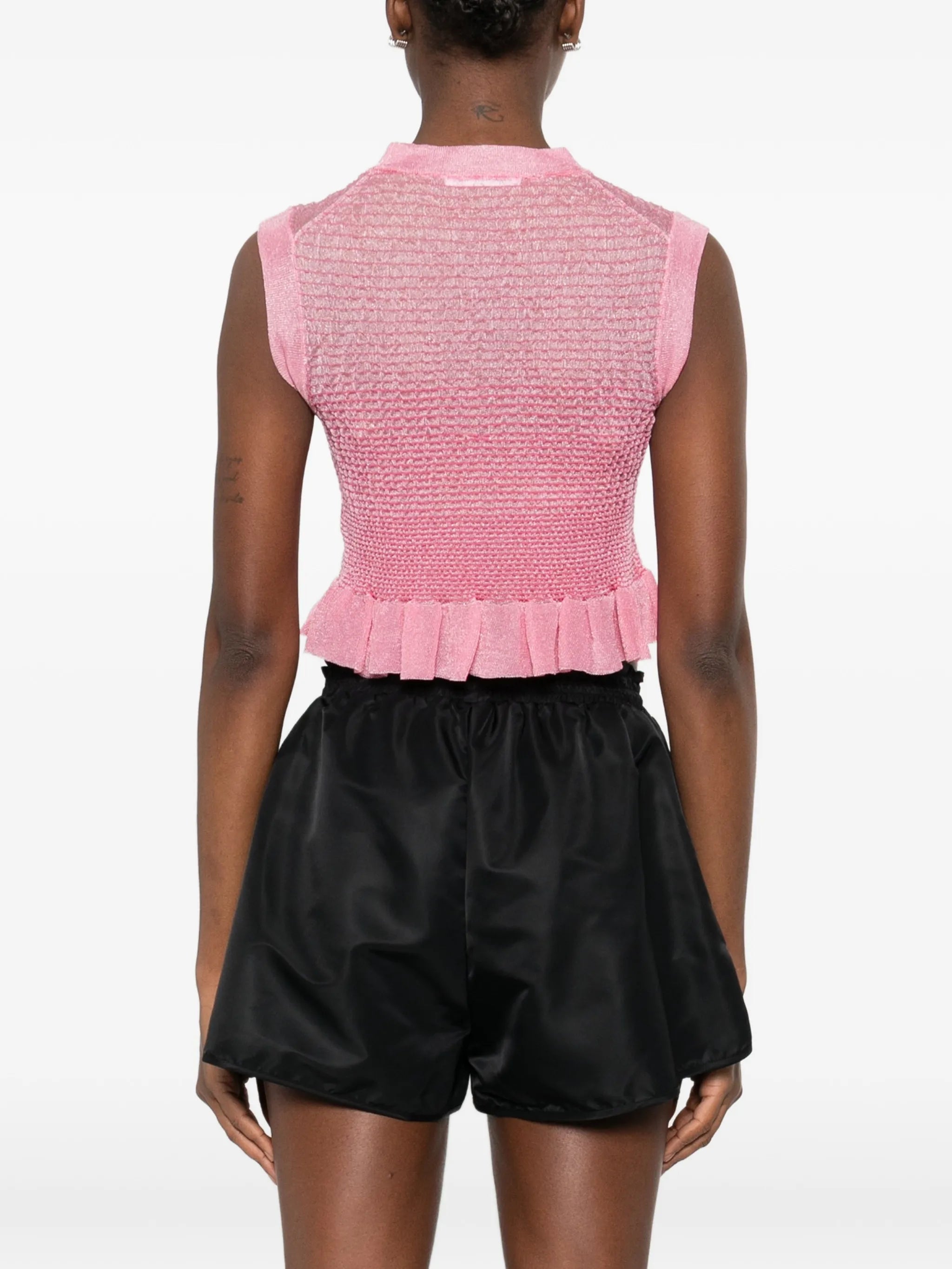 ruffles sleeveless tank top