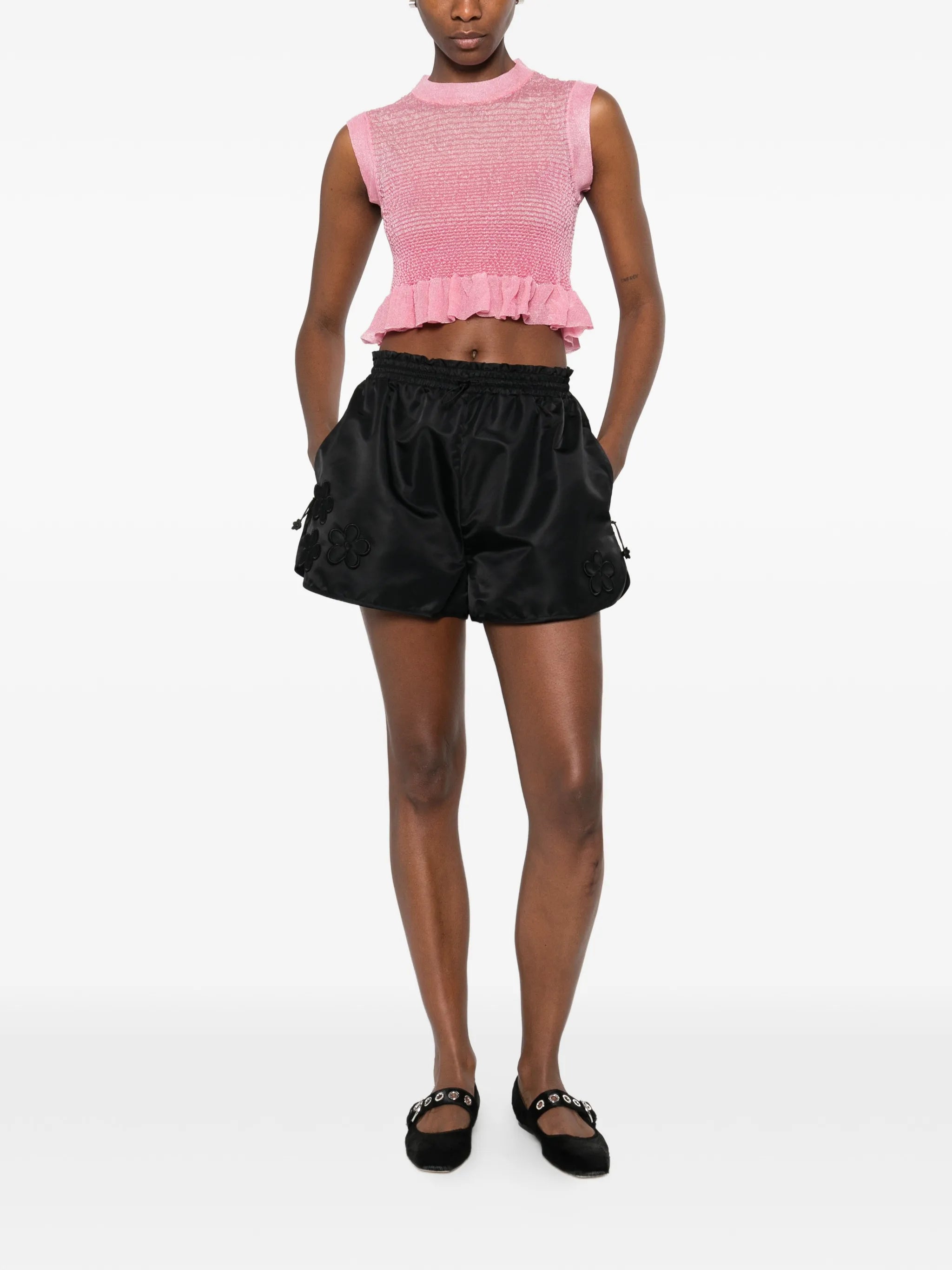 ruffles sleeveless tank top