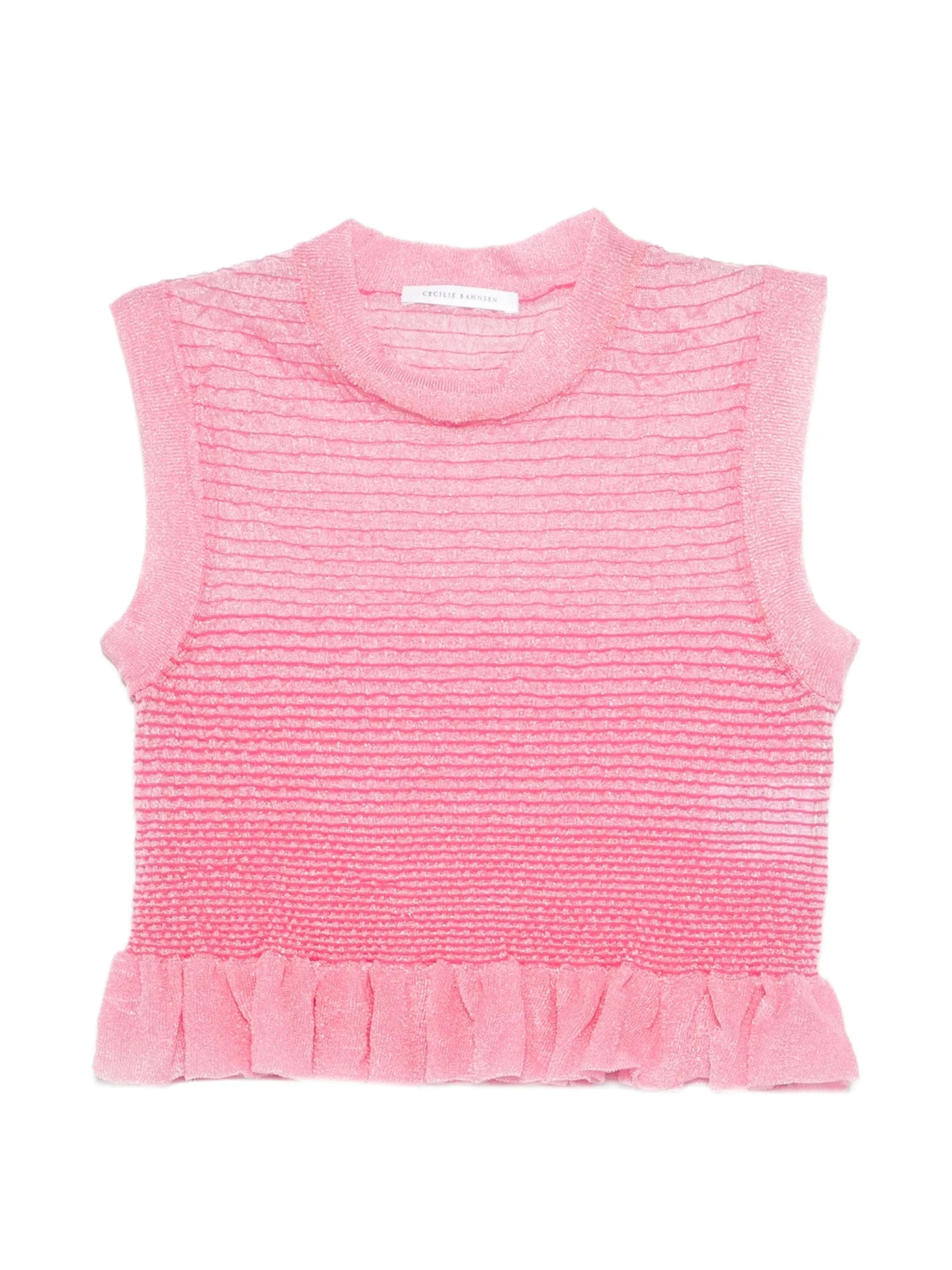 ruffles sleeveless tank top