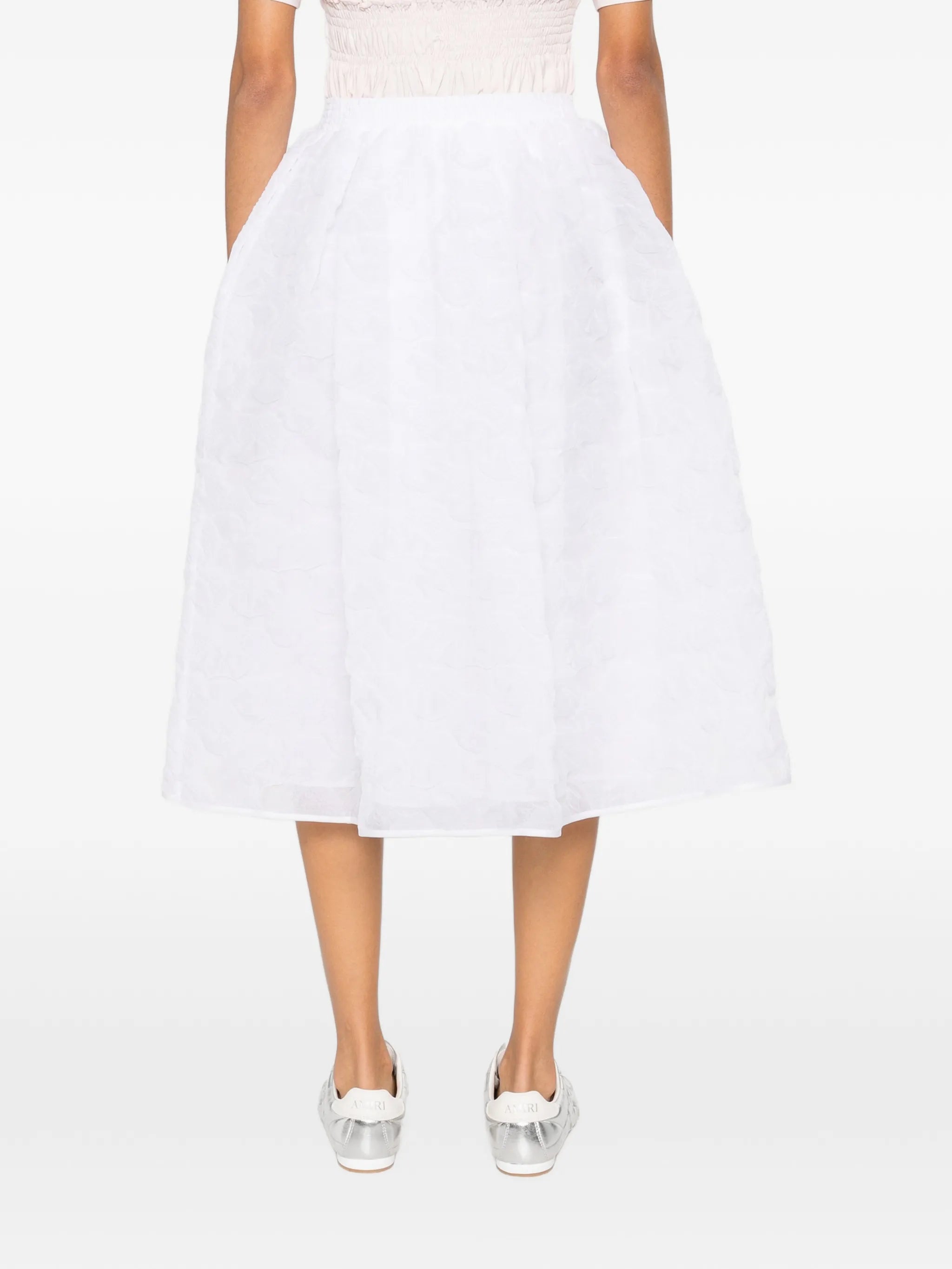 white midi skirt