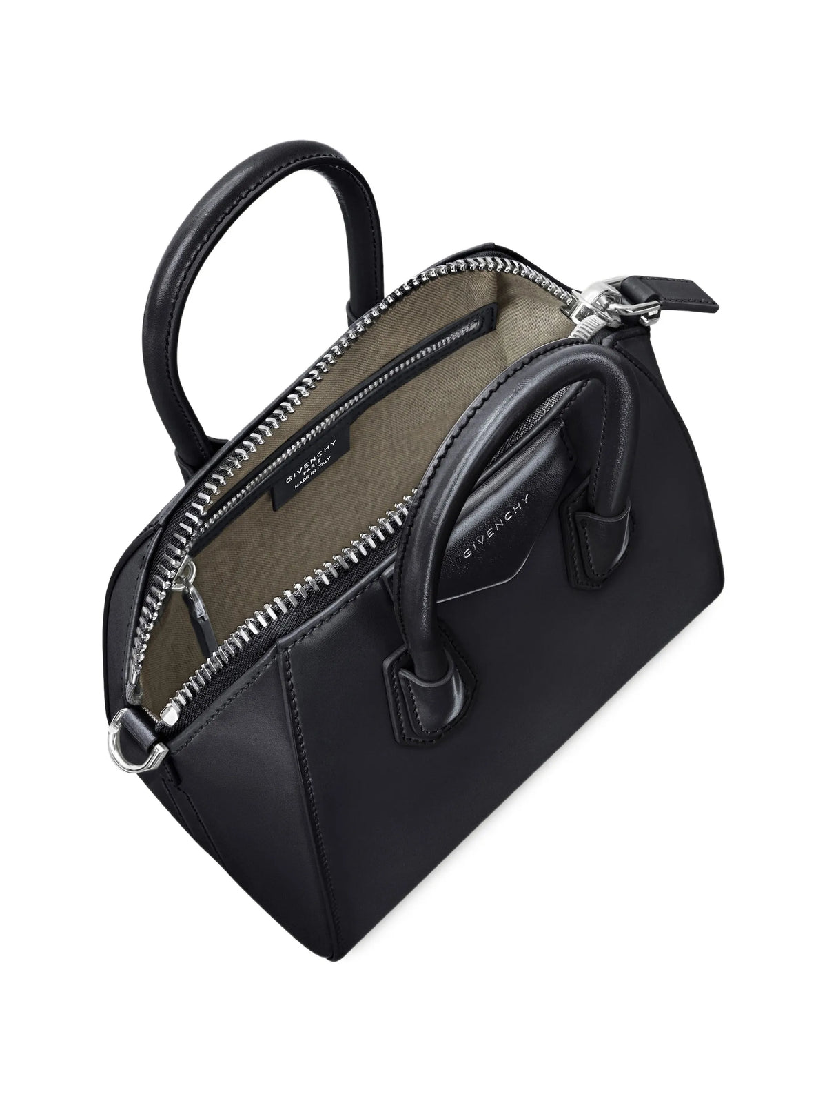 mini Antigona bag in Box leather