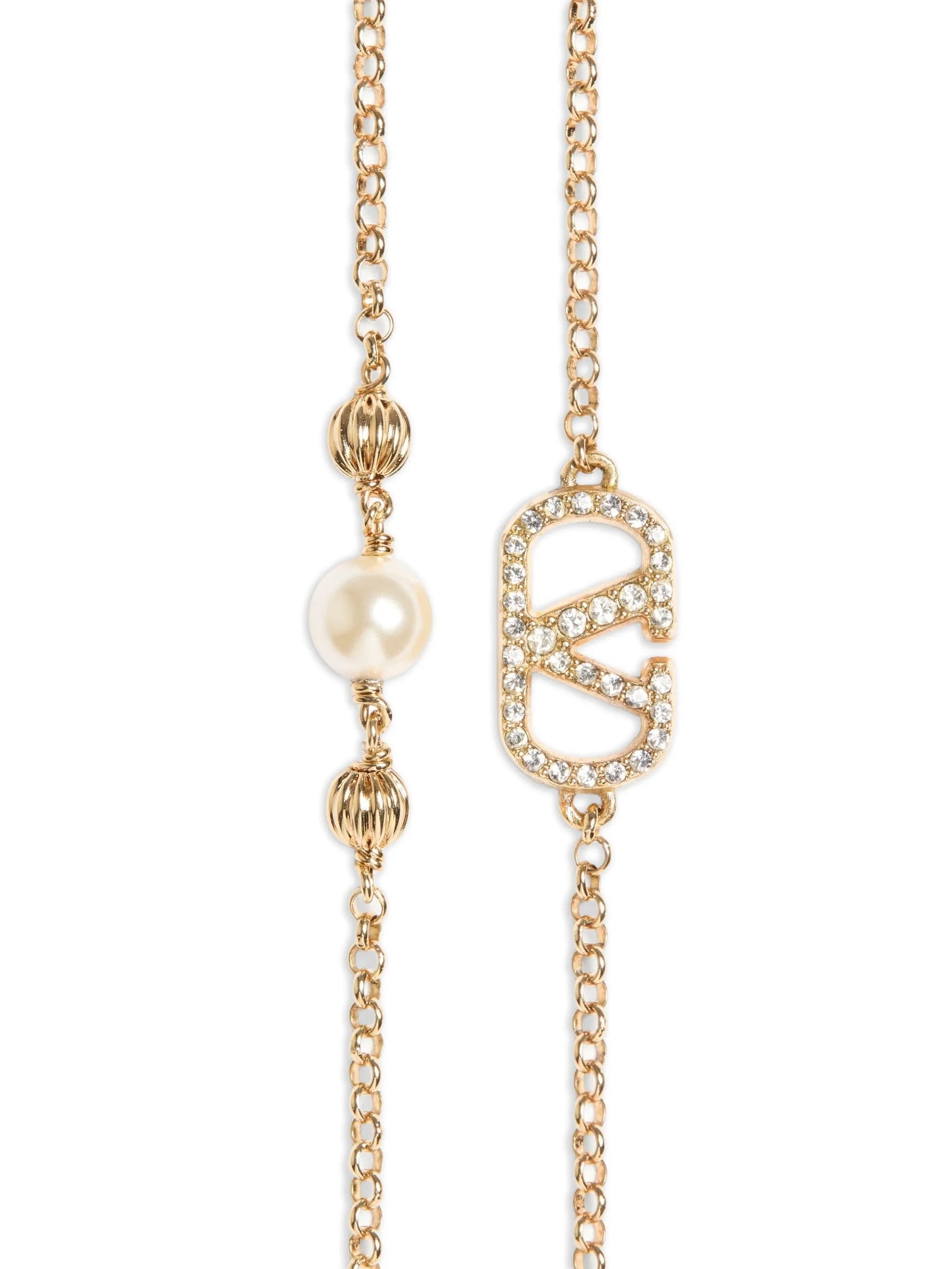 v-logo pearl bracelet