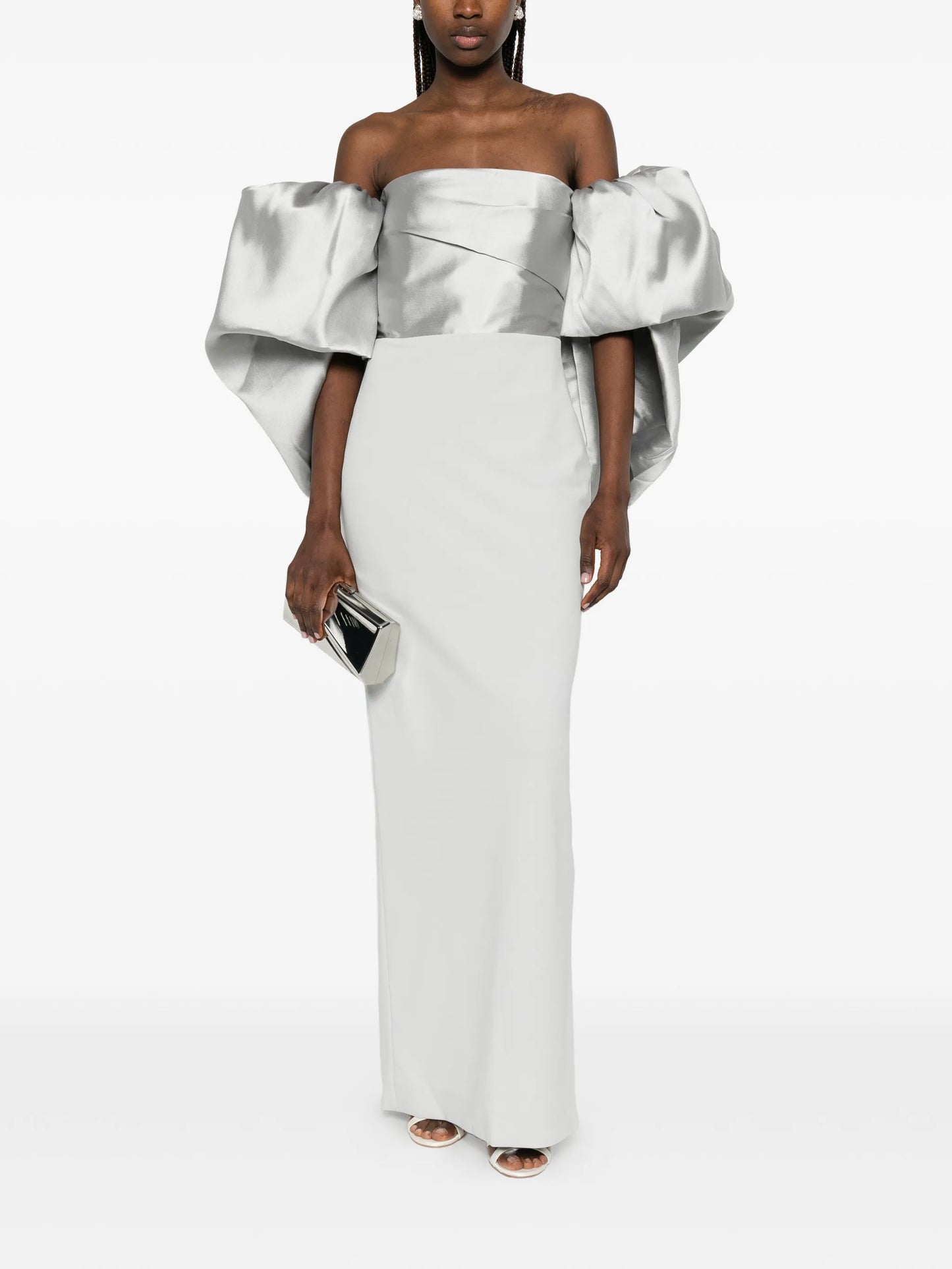 Floris draped maxi dress