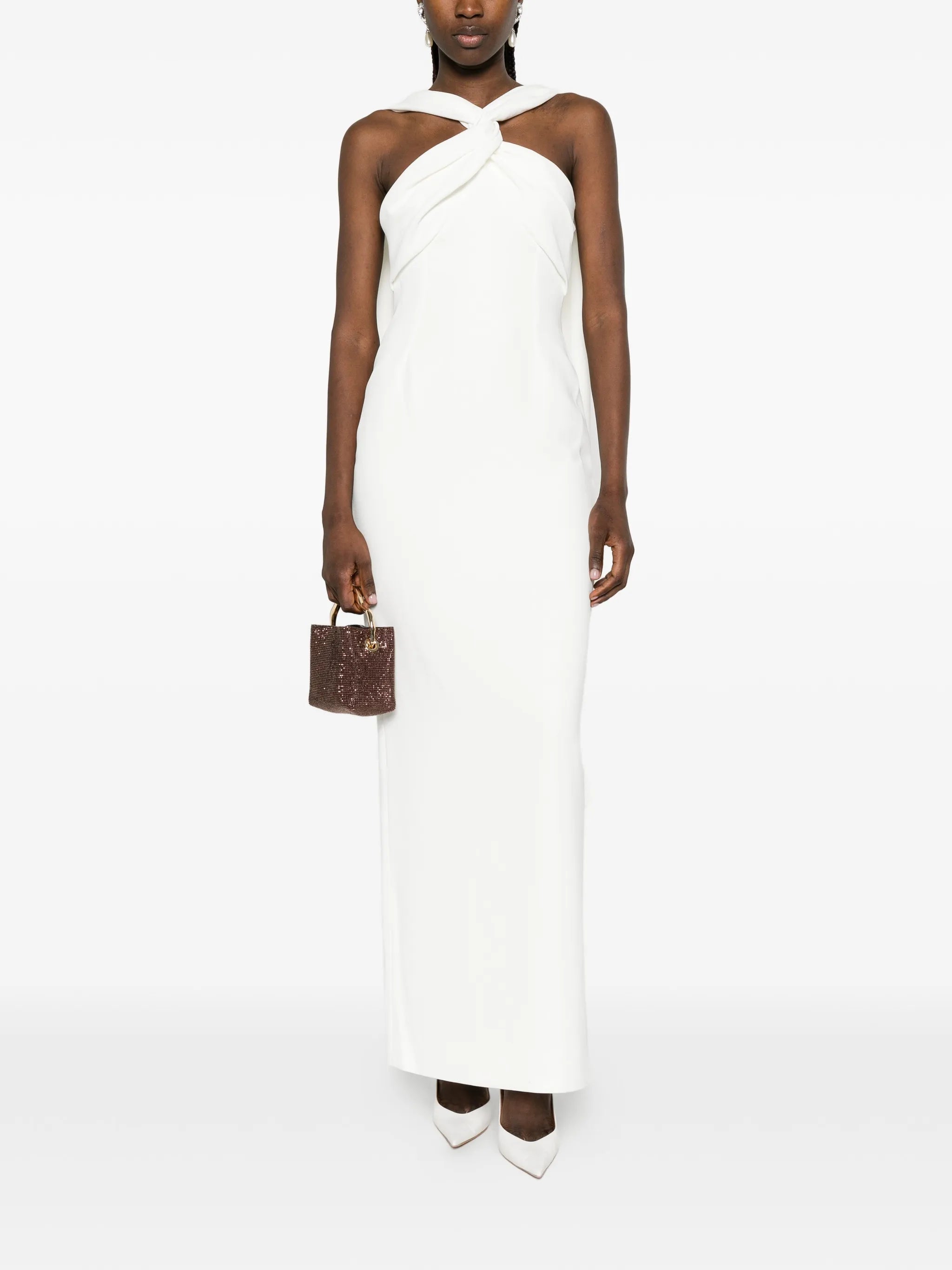 Rona twisted maxi dress