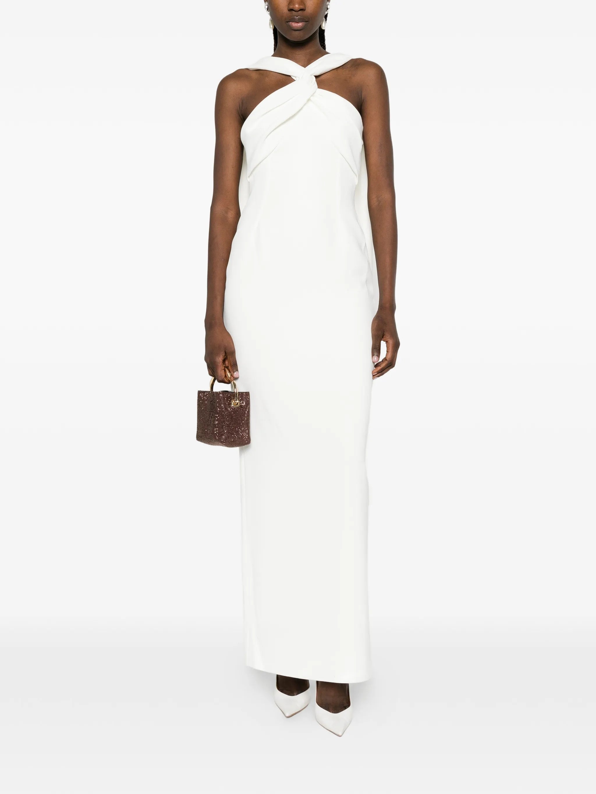Rona twisted maxi dress