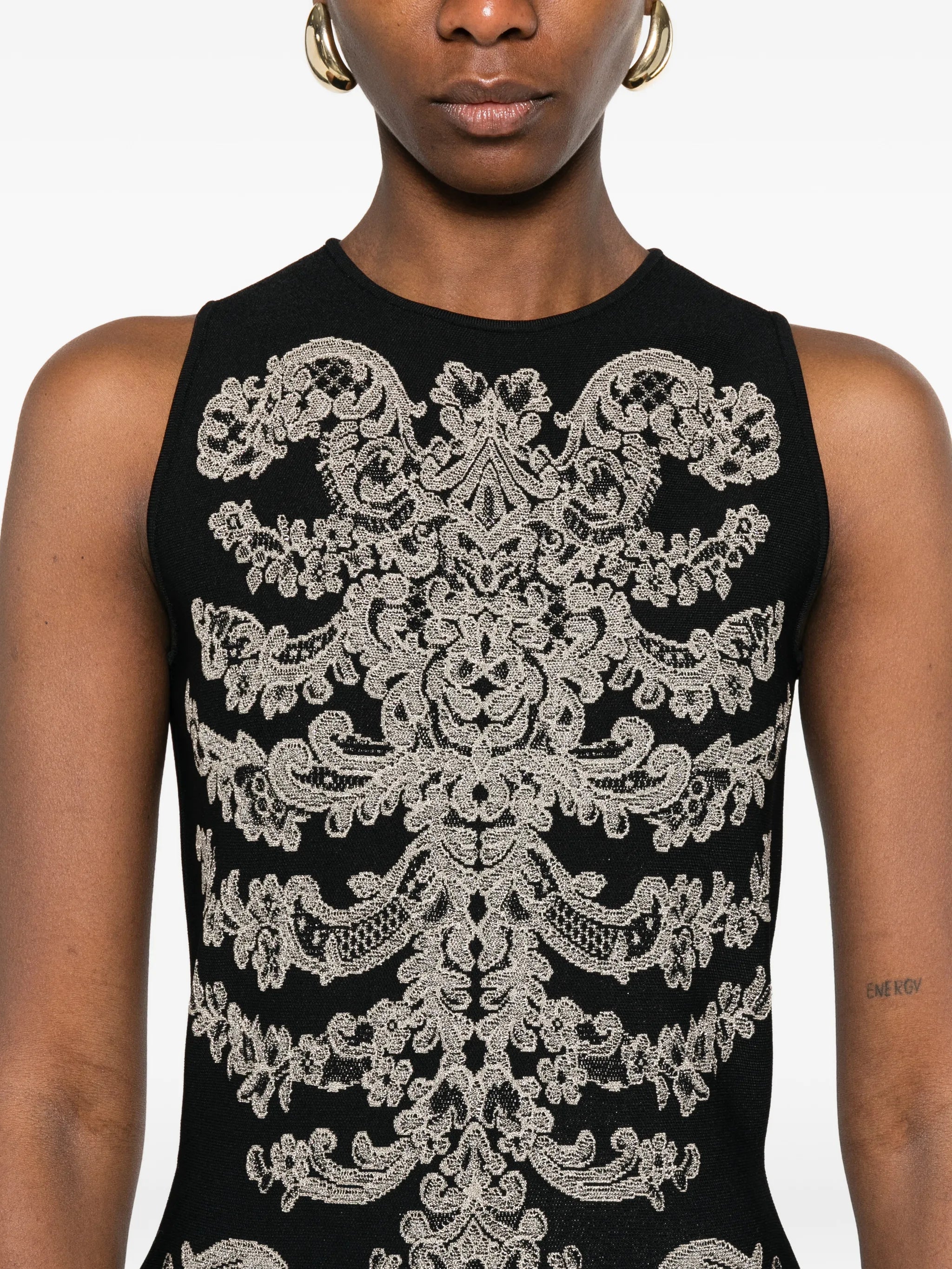sleeveless mini dress