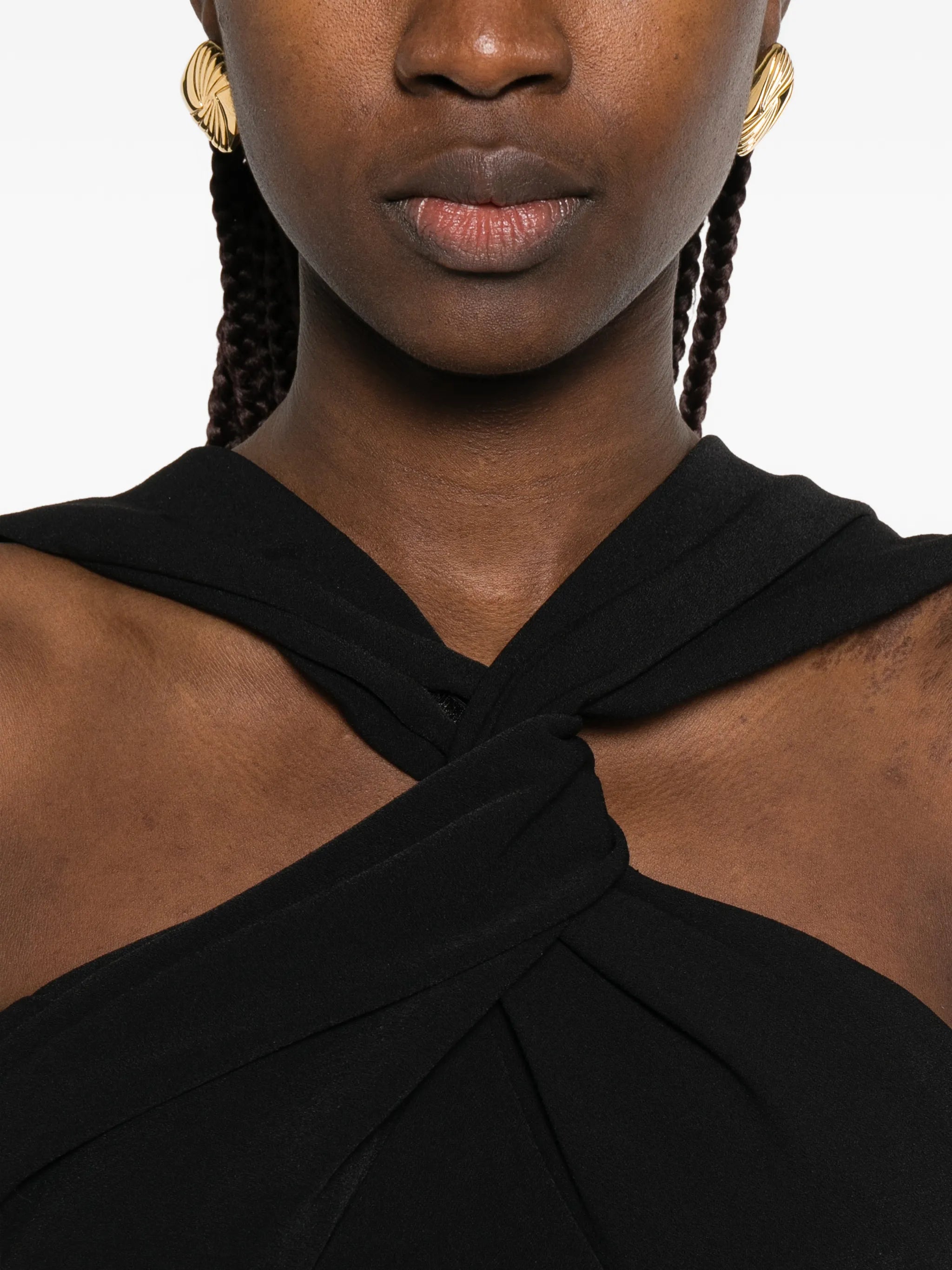 Rona twisted maxi dress