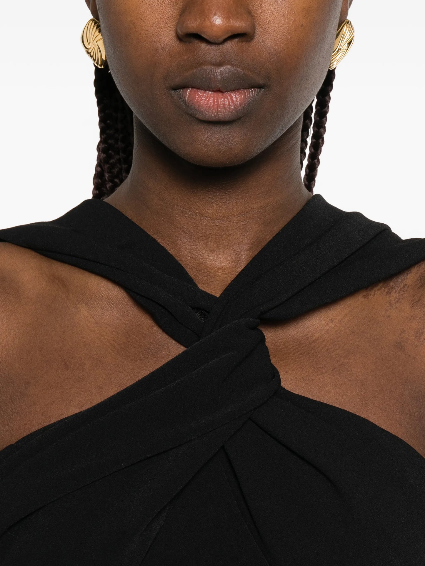 Rona twisted maxi dress