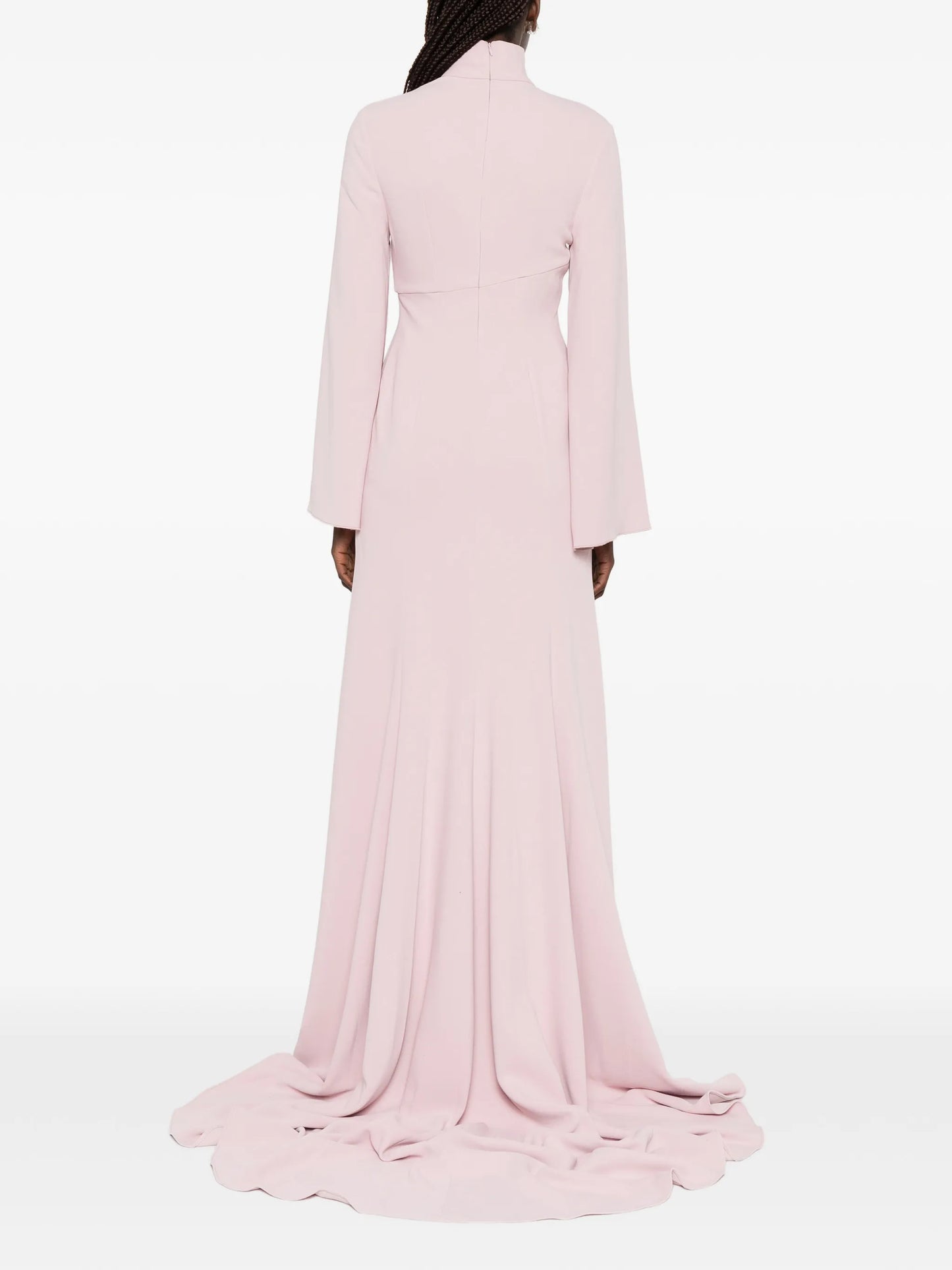 Swinton draped long-sleeves maxi dress