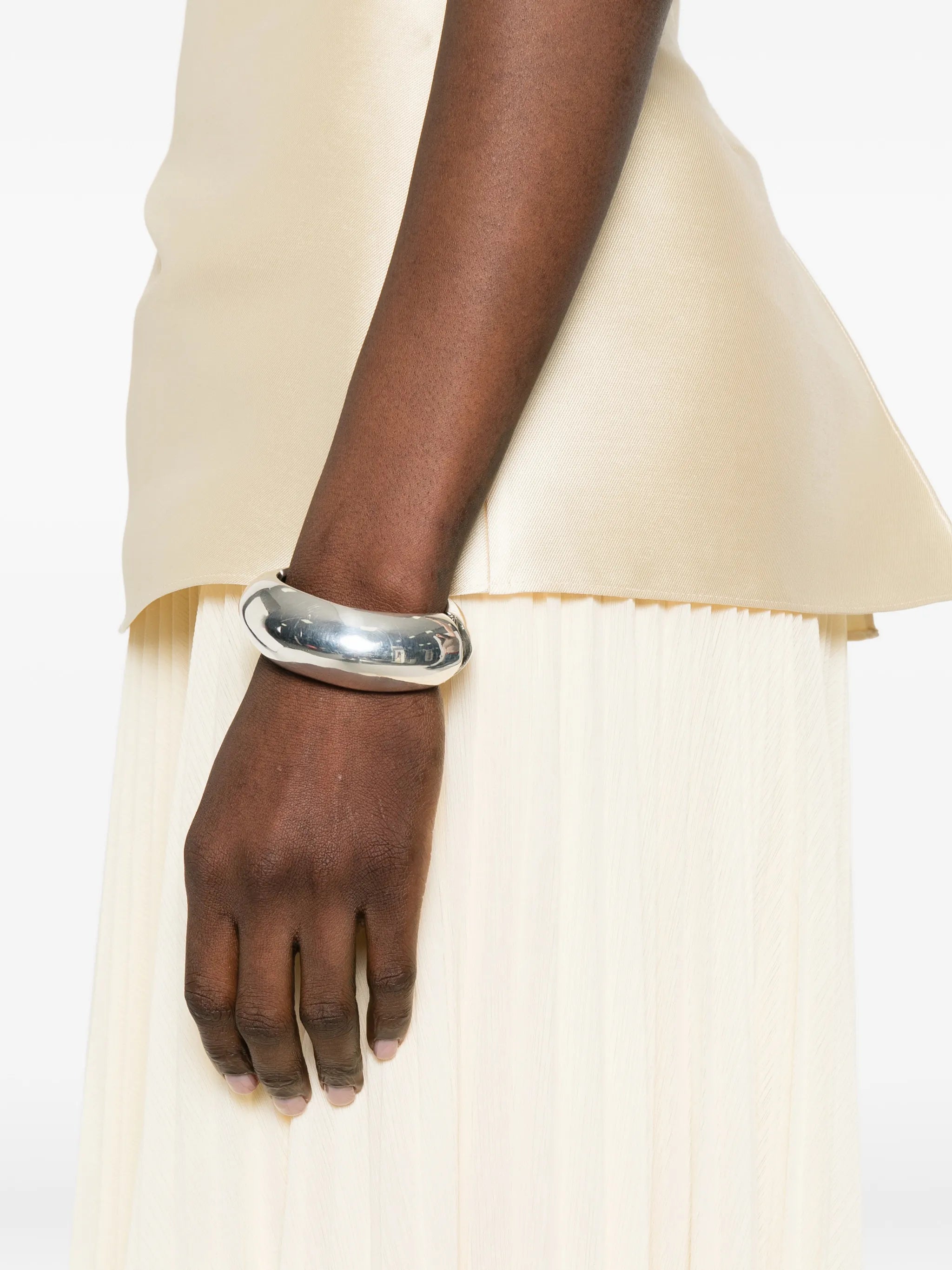 Claudette pleated maxi dress