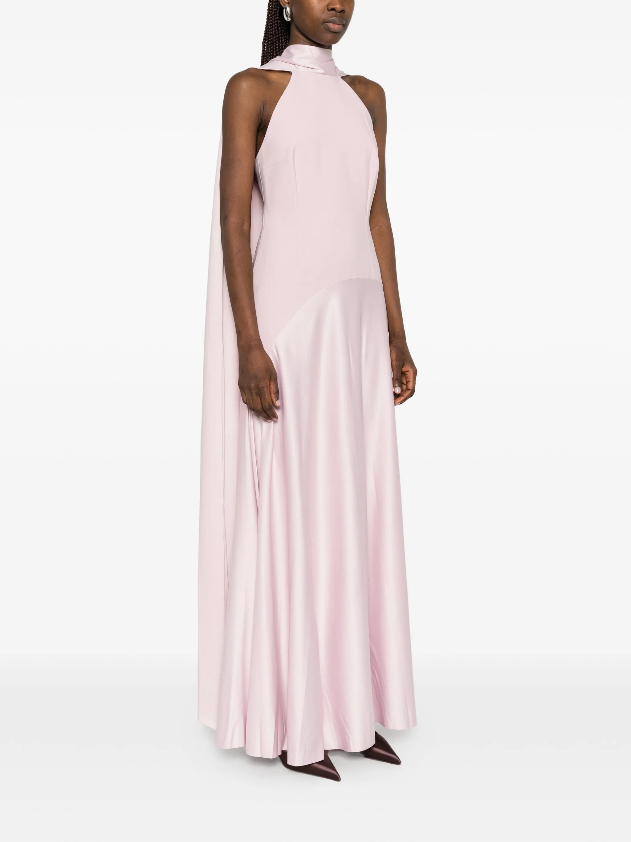 Cece cape maxi dress