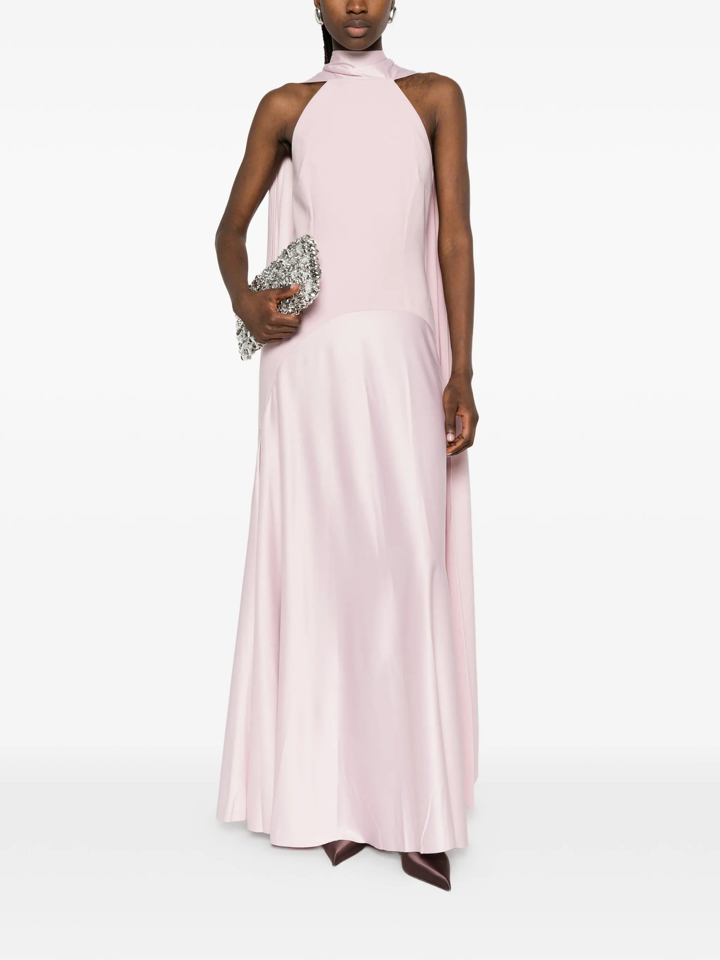 Cece cape maxi dress