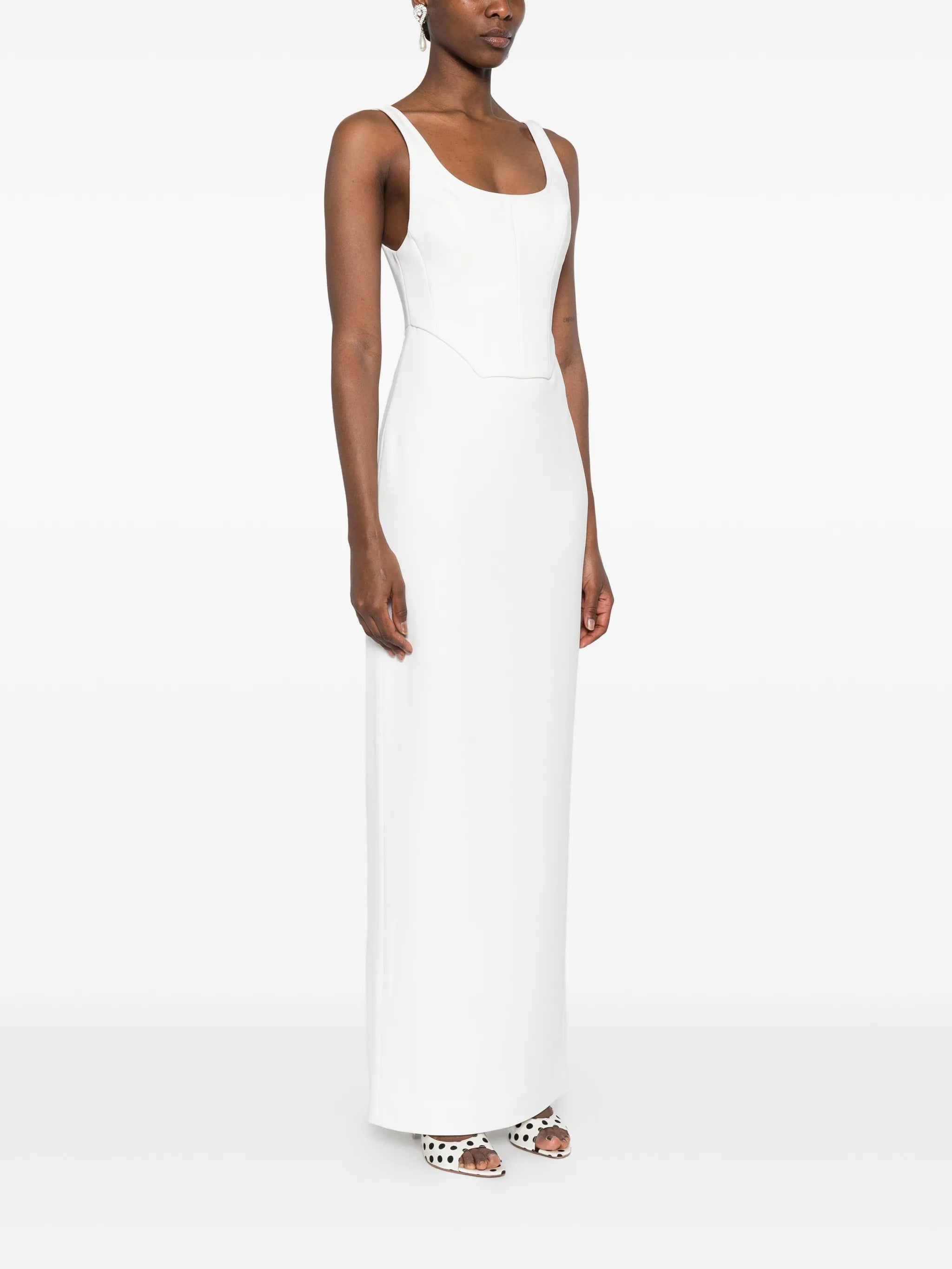 Noor scoop-neck maxi dress