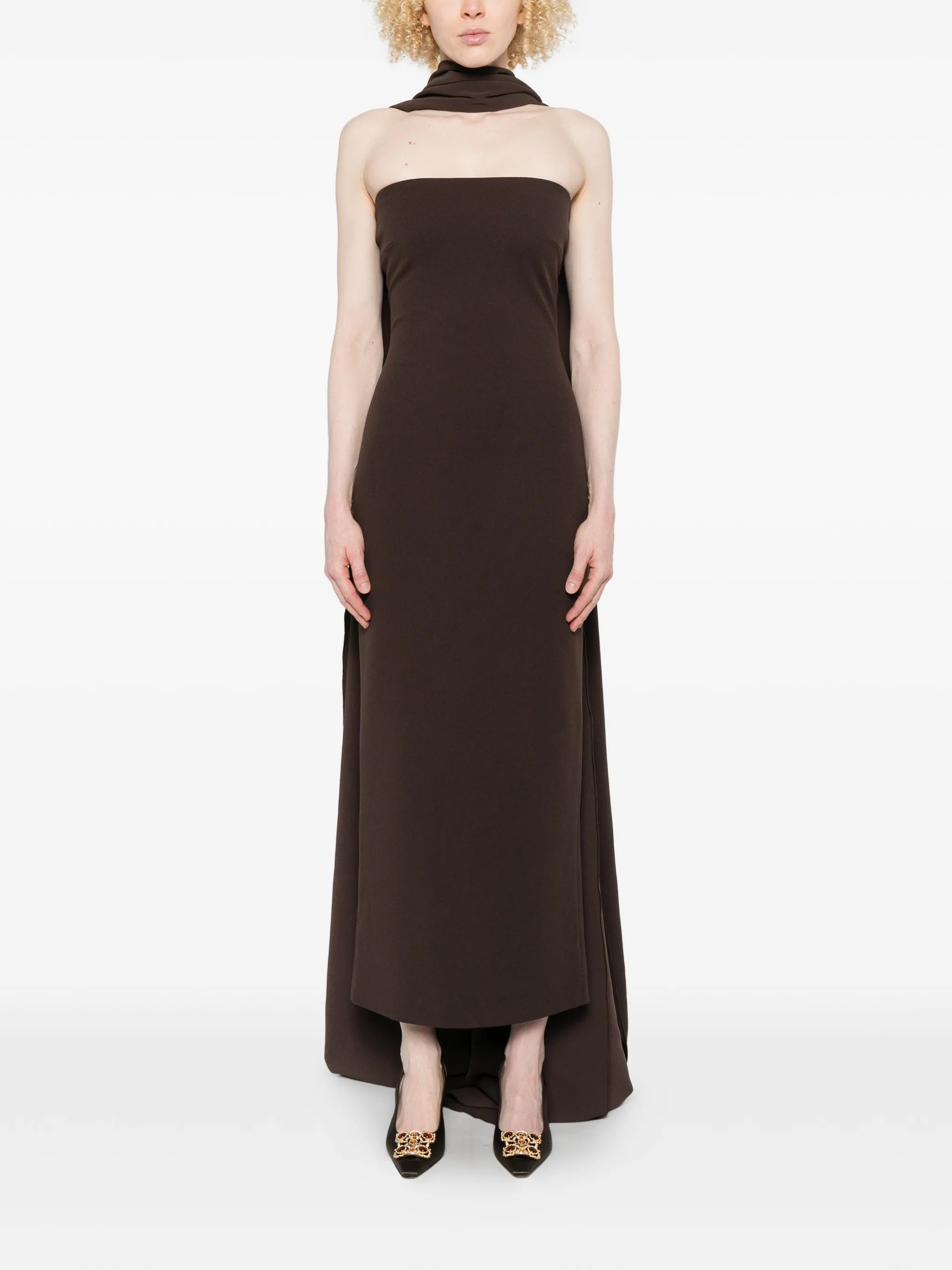 Martine strapless midi dress