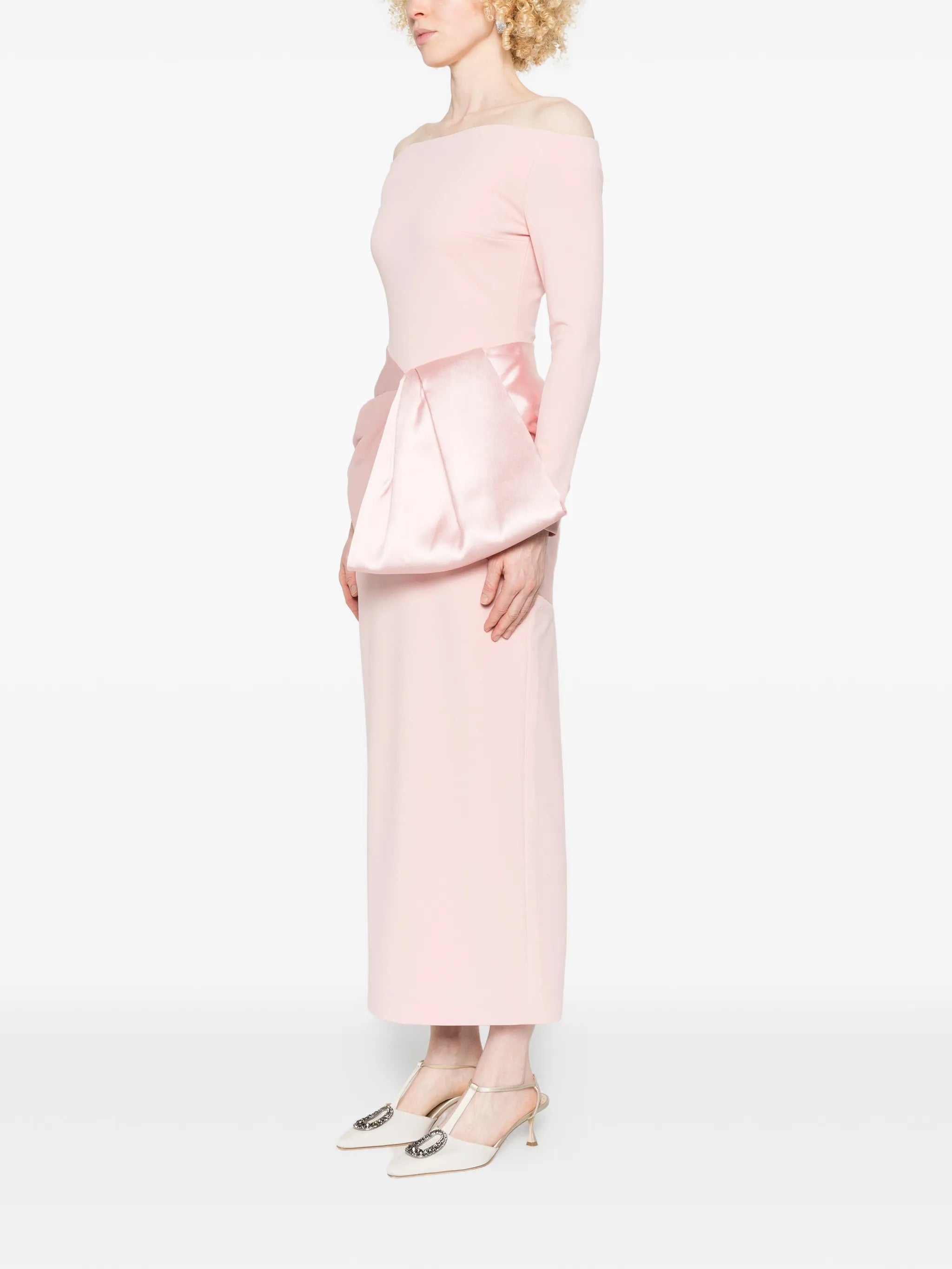 Rhianne long-sleeve maxi dress
