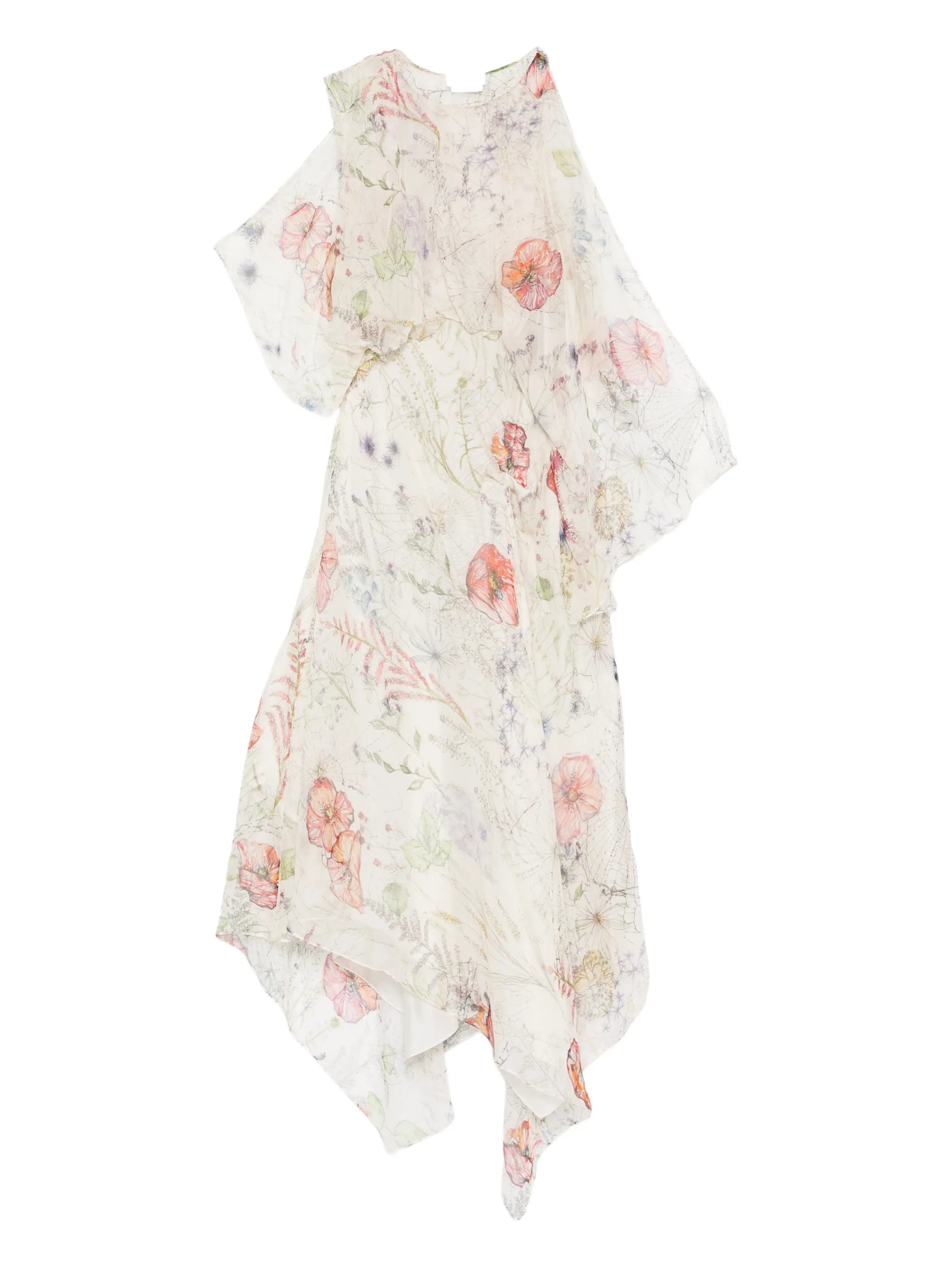 floral-print midi dress
