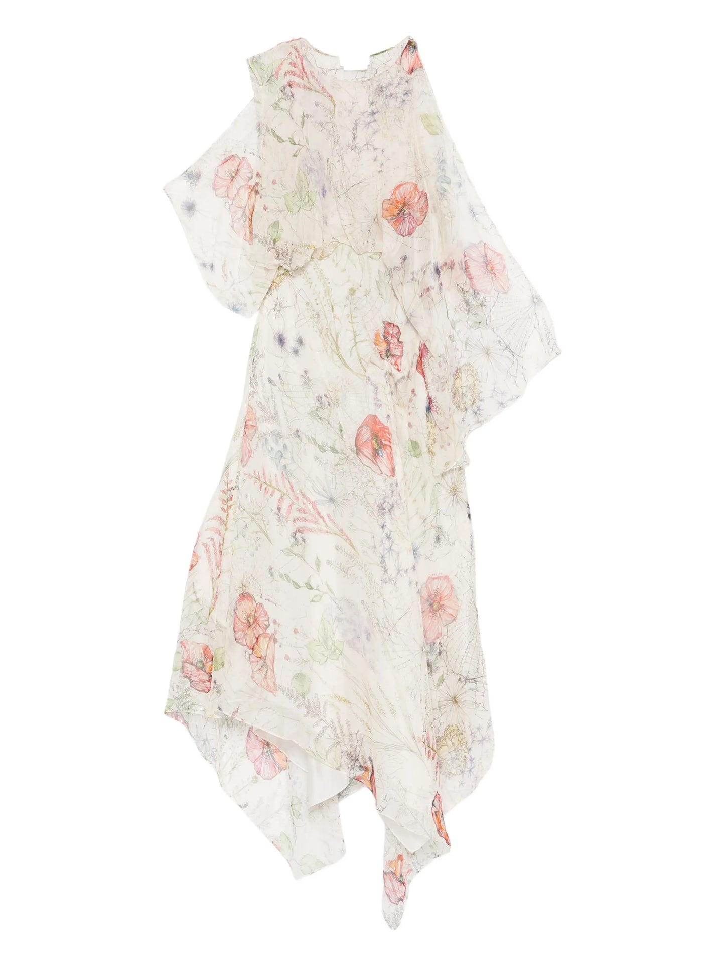 floral-print midi dress