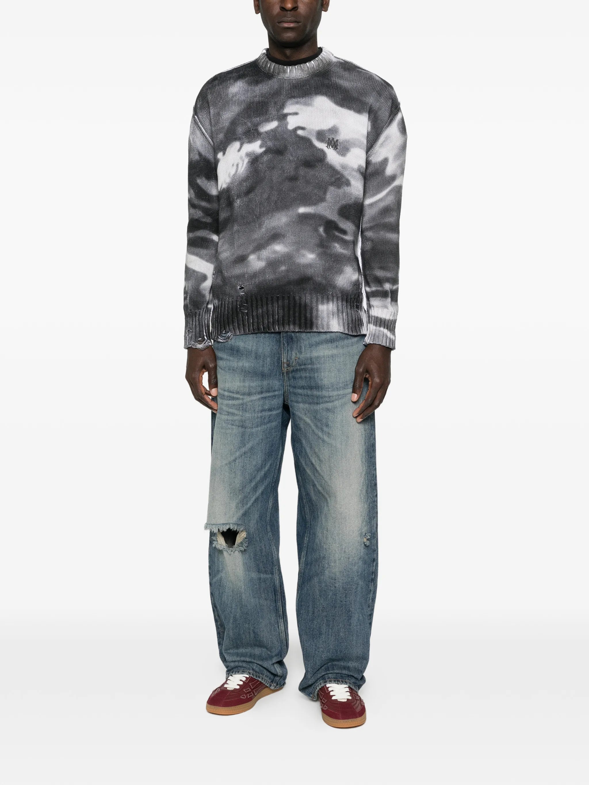 Camo sweater