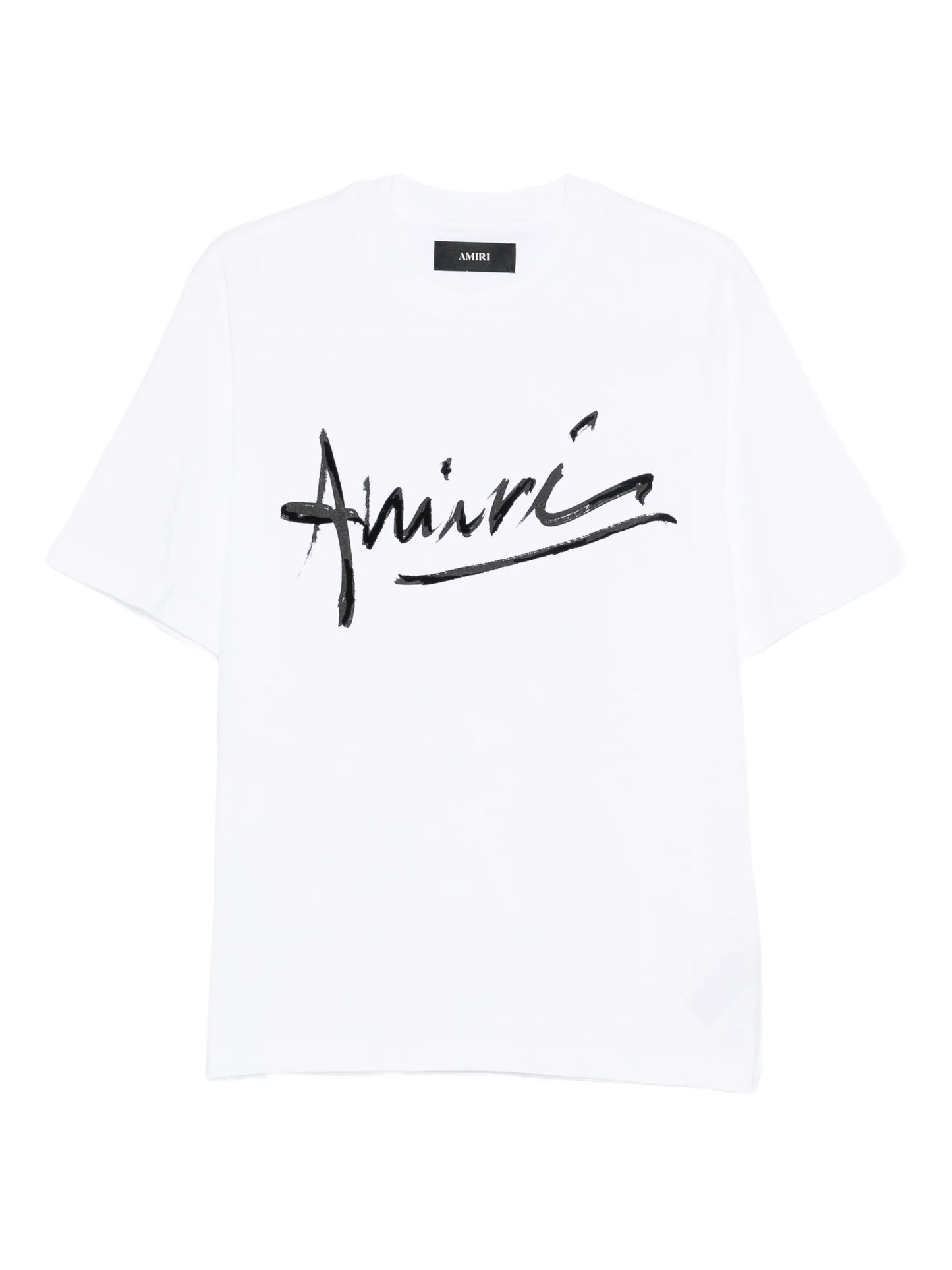 Script crew-neck short-sleeve T-shirt