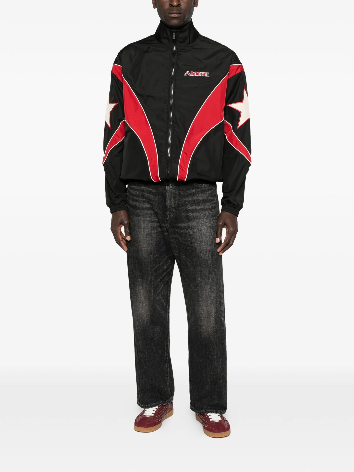 star graphic windbreaker