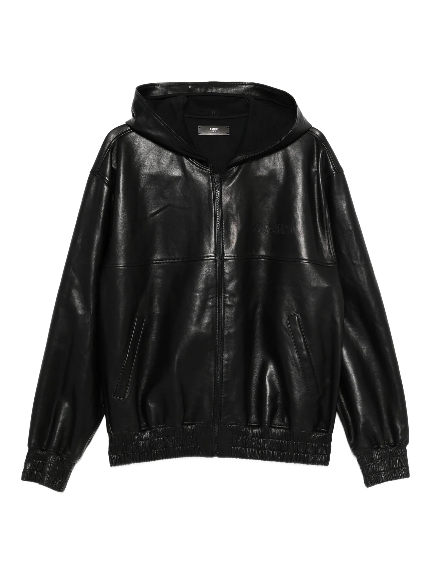 leather zip jacket