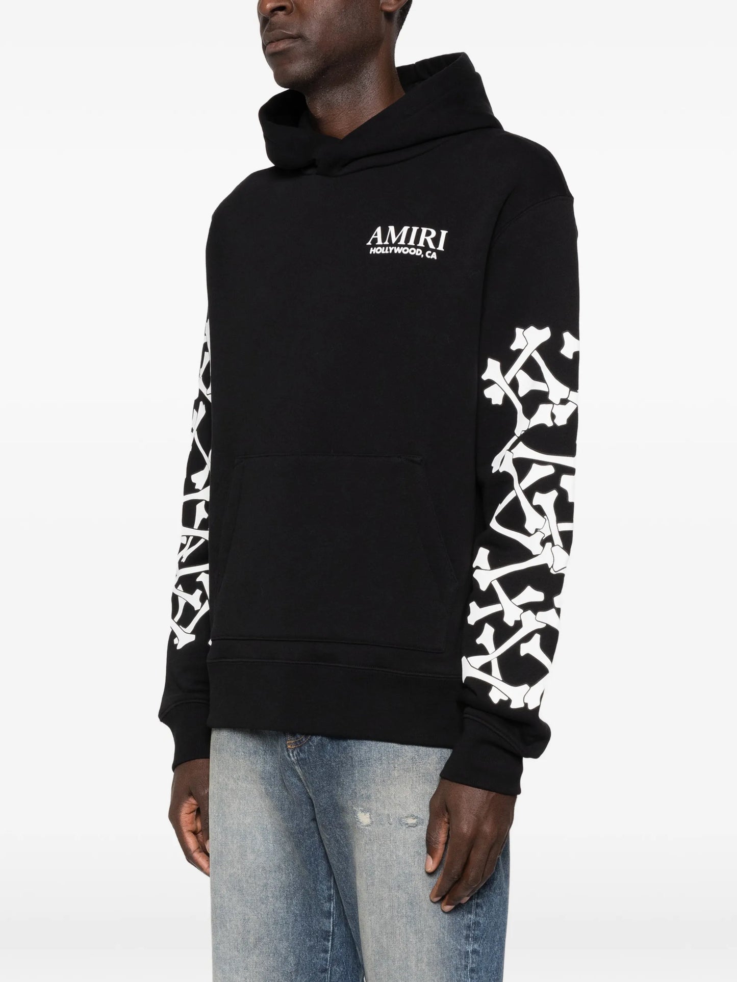 Bones Stacked long-sleeve hoodie