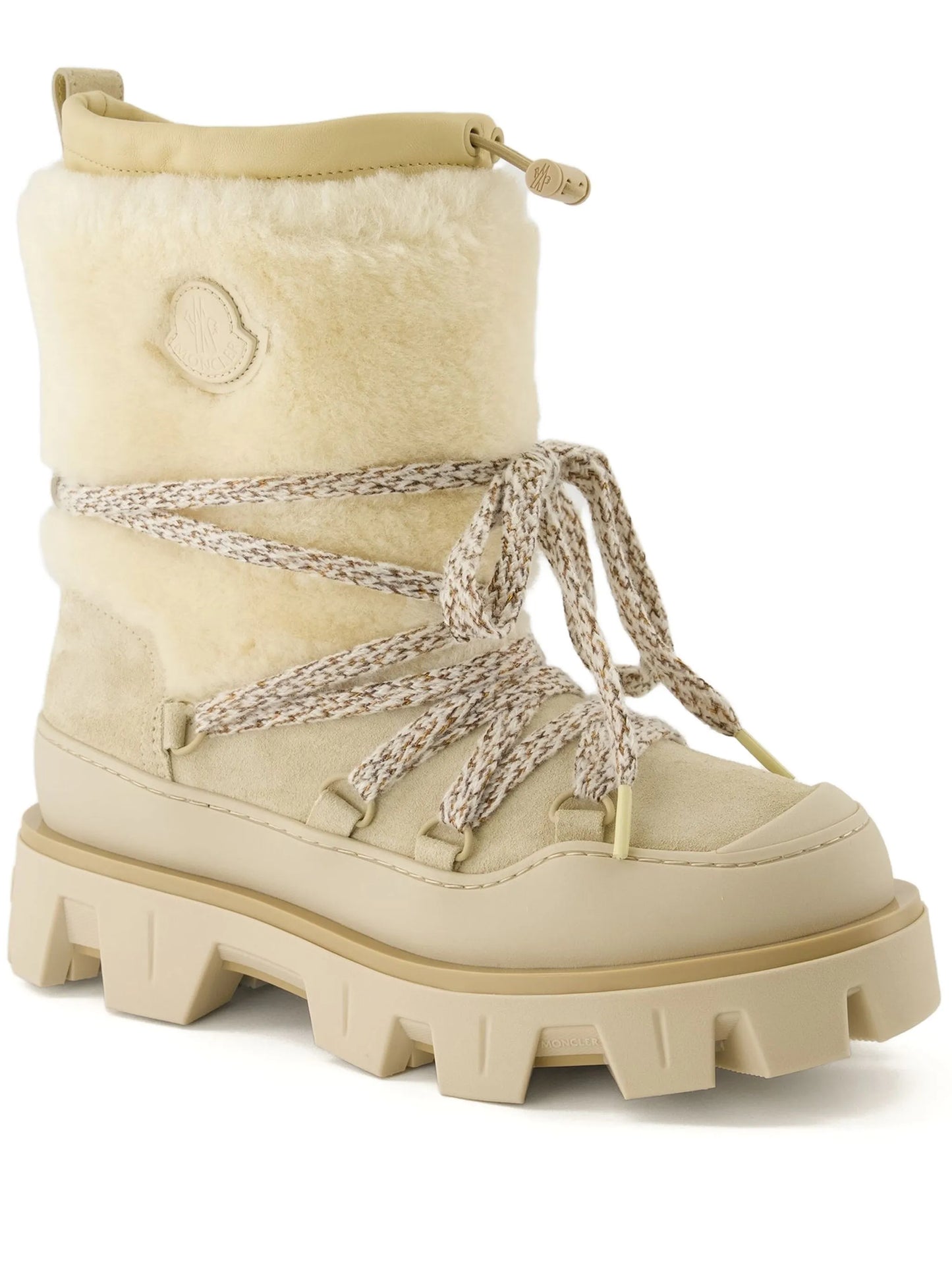 Peak Après shearling lace-up ankle boots