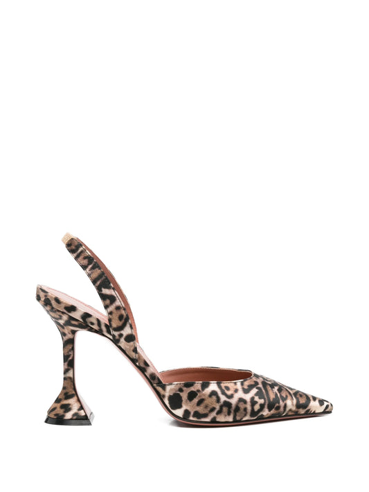 Holli leopard slingback pumps