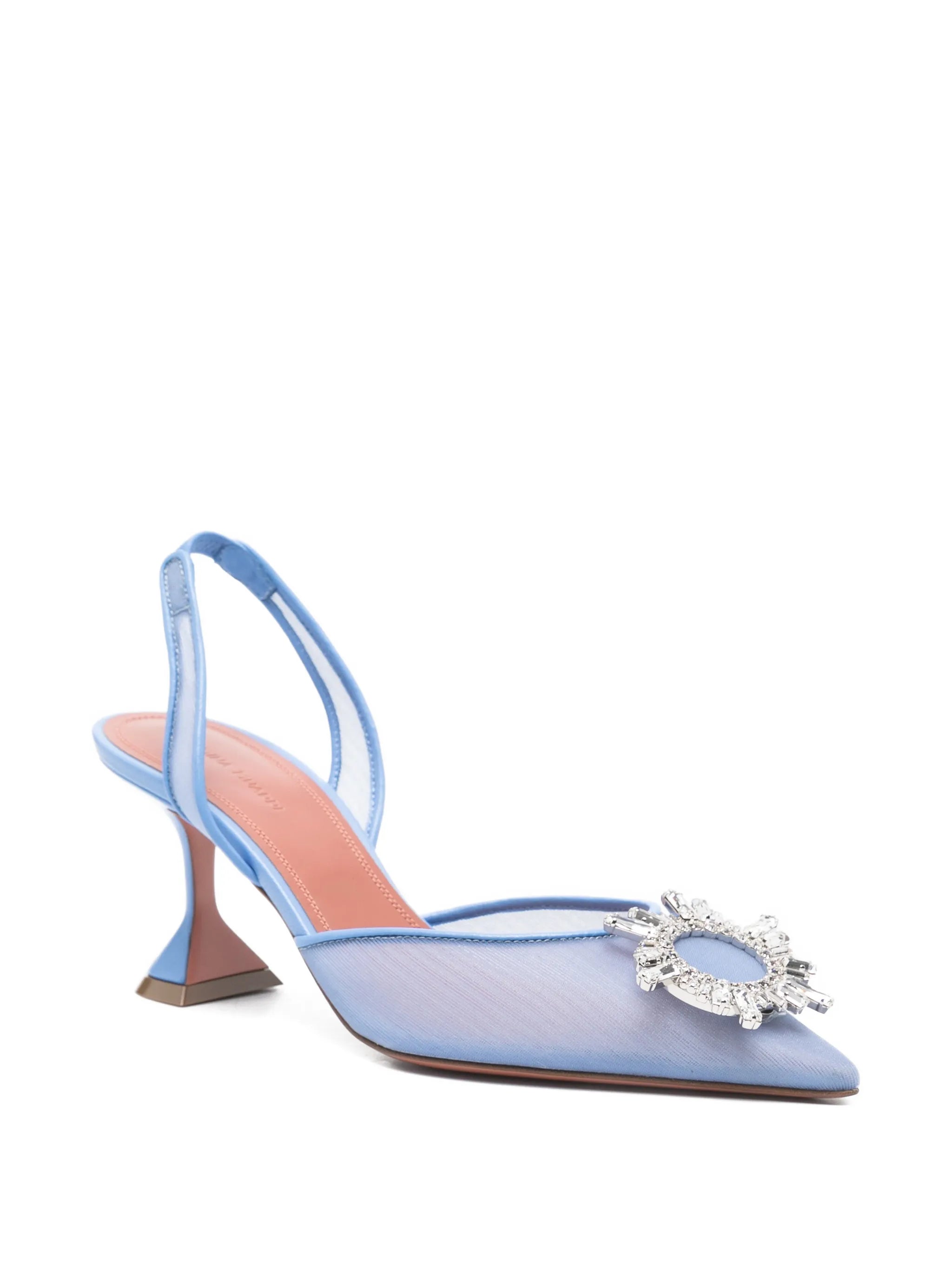 Begum mesh slingback pumps