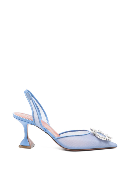Begum mesh slingback pumps
