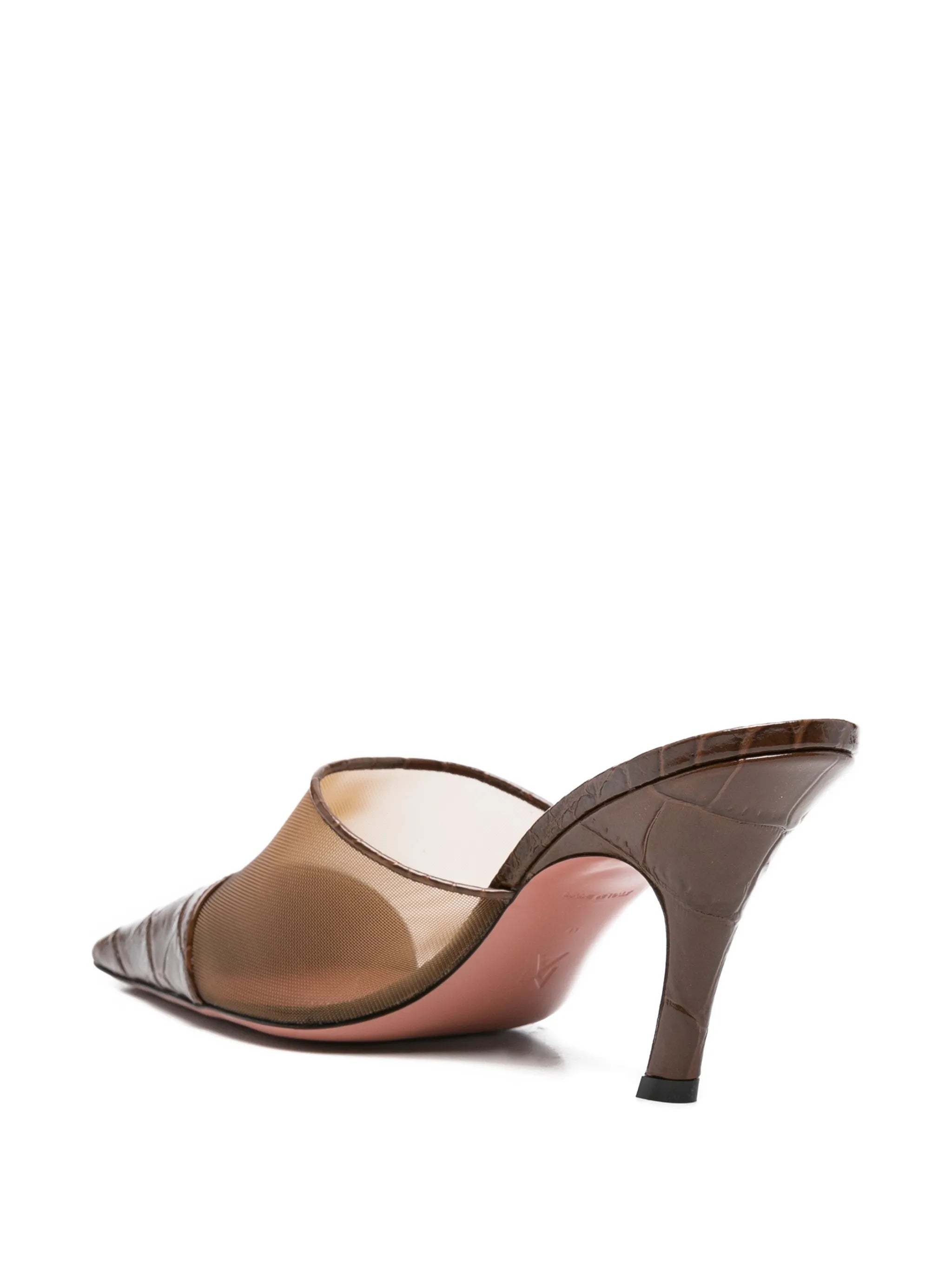 Jamie mesh croc mules