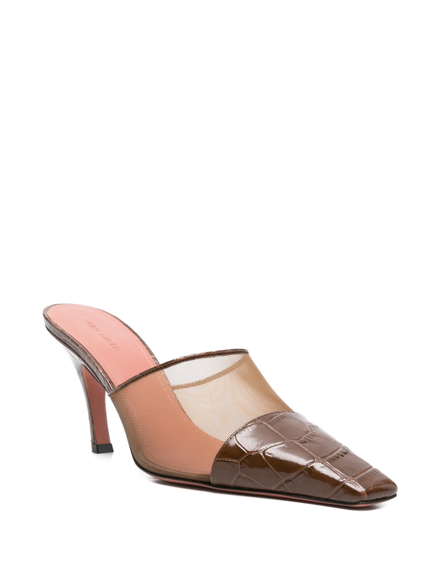 Jamie mesh croc mules