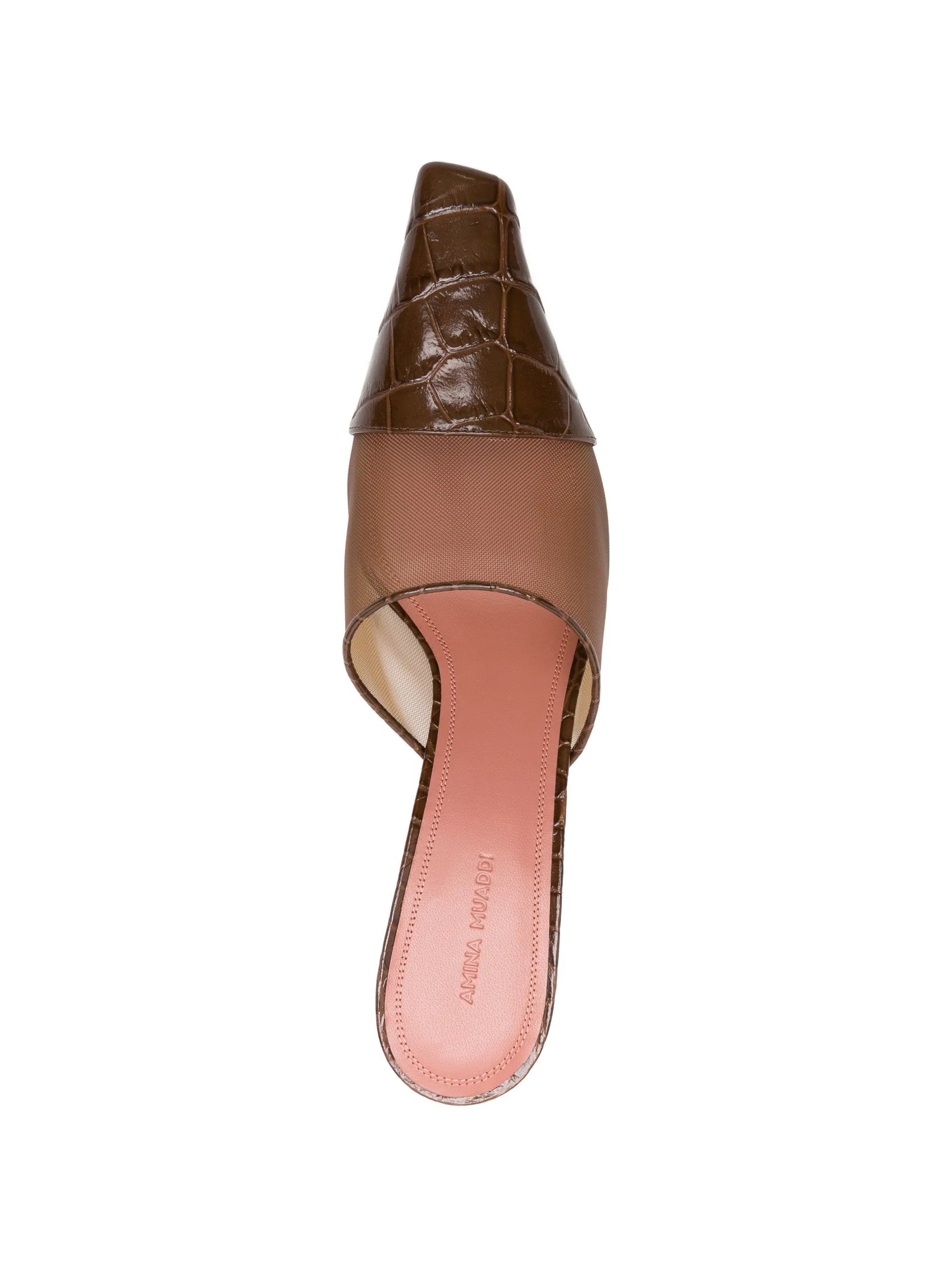 Jamie mesh croc mules
