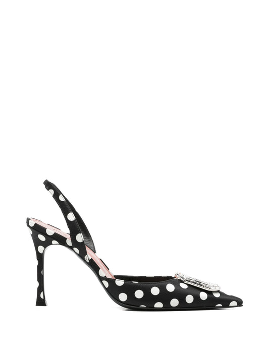 Camelia crystal-embellished pumps