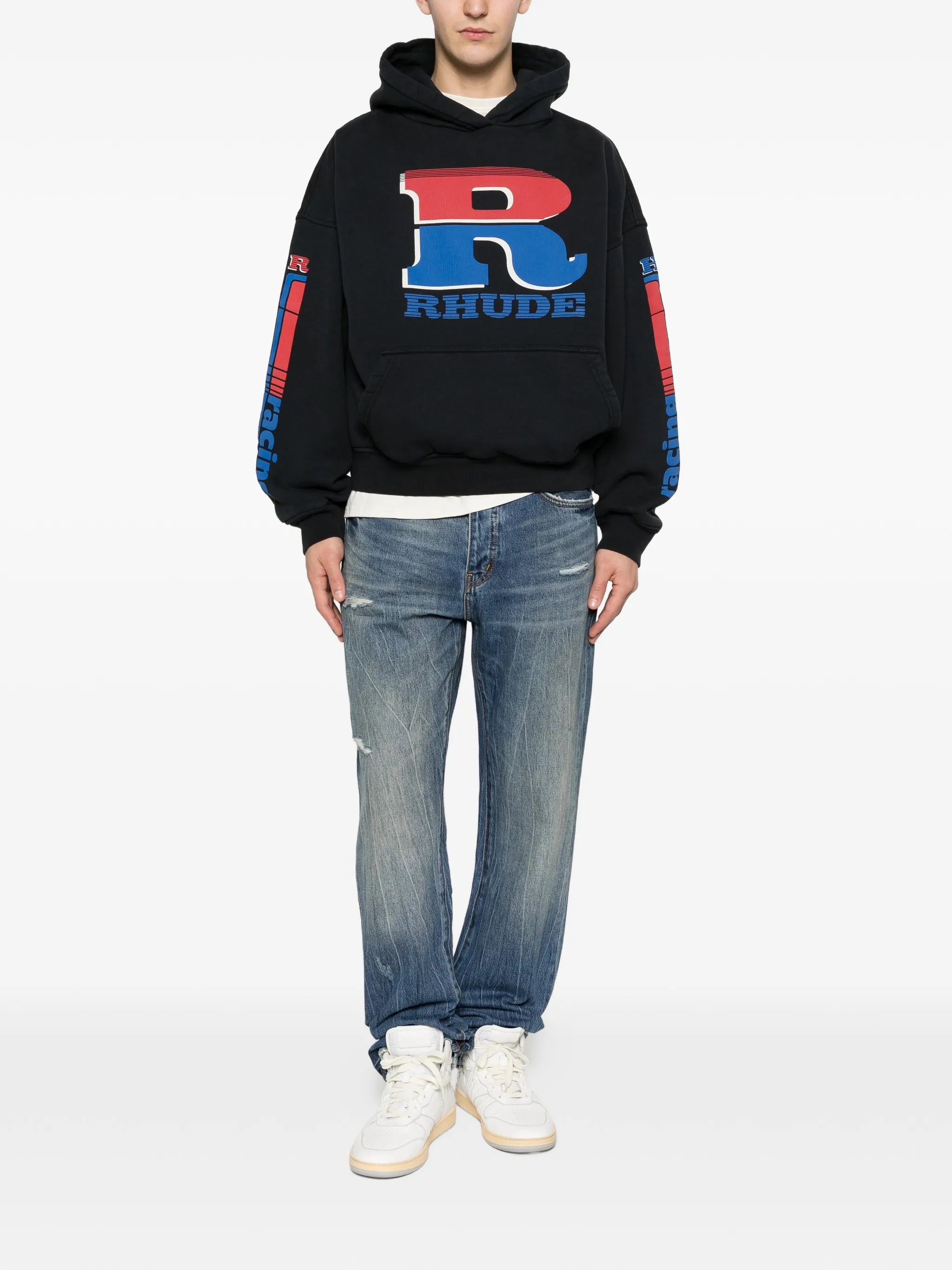 split petrol logo hoodie