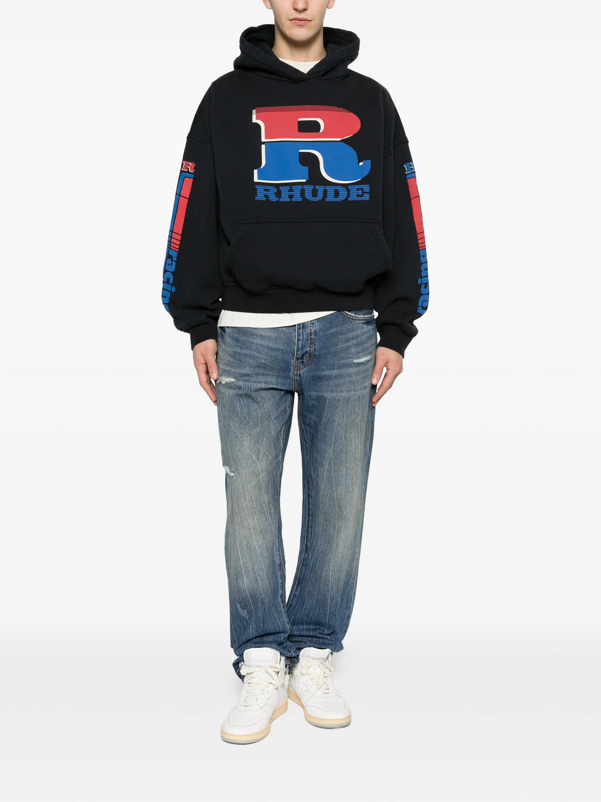 split petrol logo hoodie