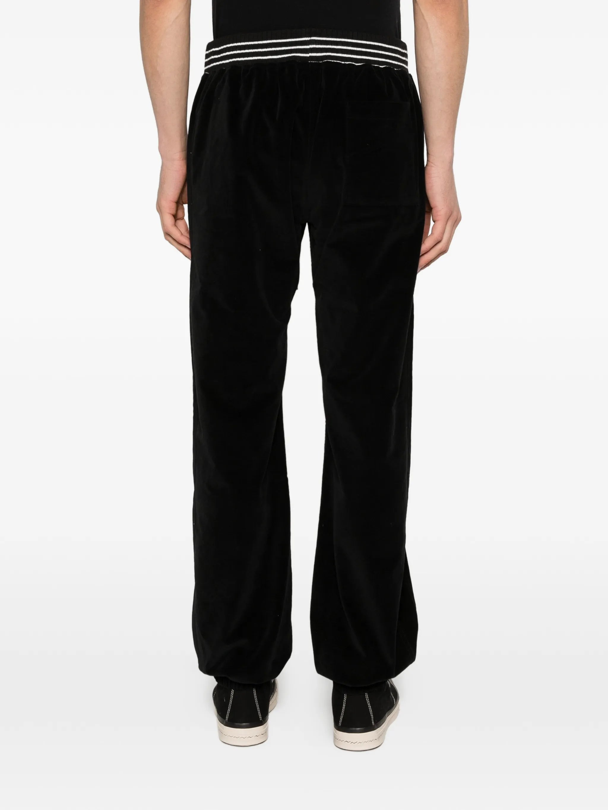 logo velour track pants