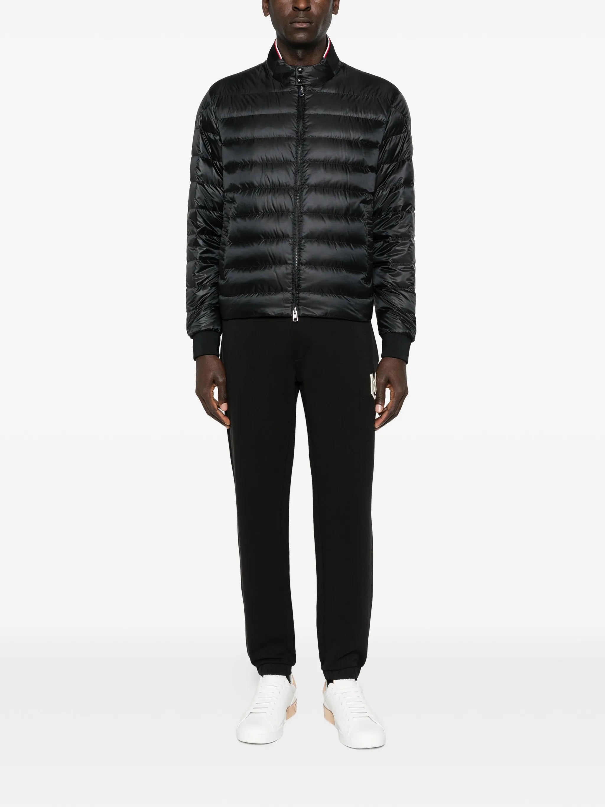 Rigel quilted logo-patch jacket
