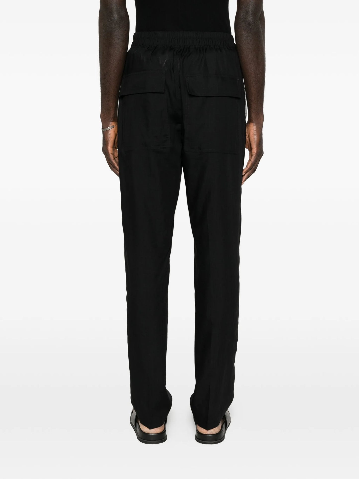drawstring slim trousers